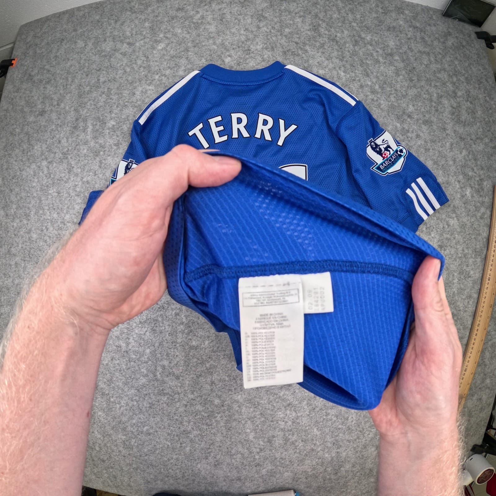 Chelsea Football Shirt Medium Blue Home 2009 2010 adidas John Terry 26 Jersey photo 5