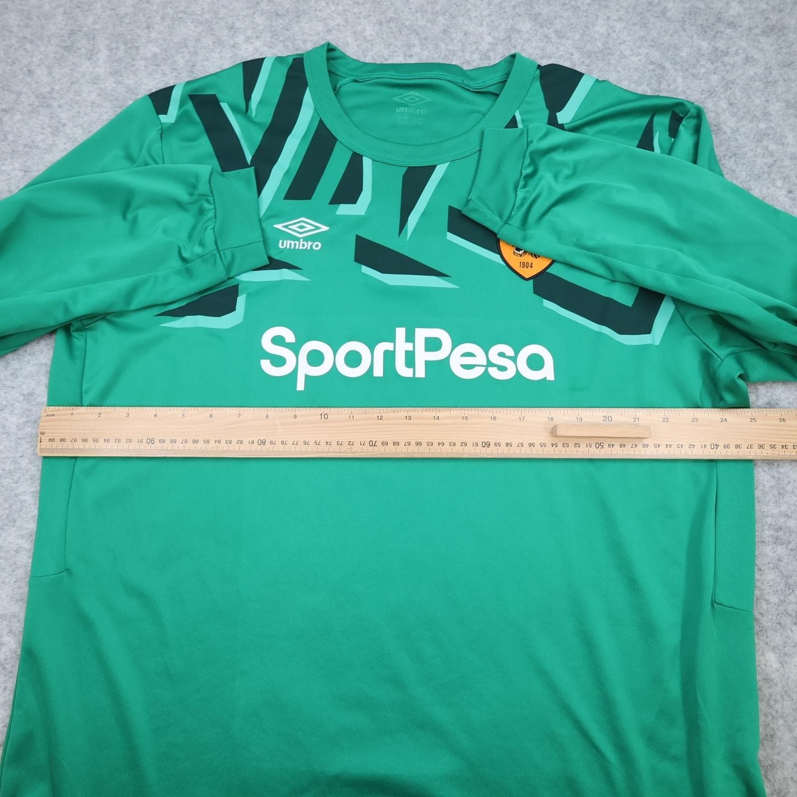 Hull City Goalkeeper Shirt Mens Large Green EFL Football Umbro SportPesa Long 1 photo 9