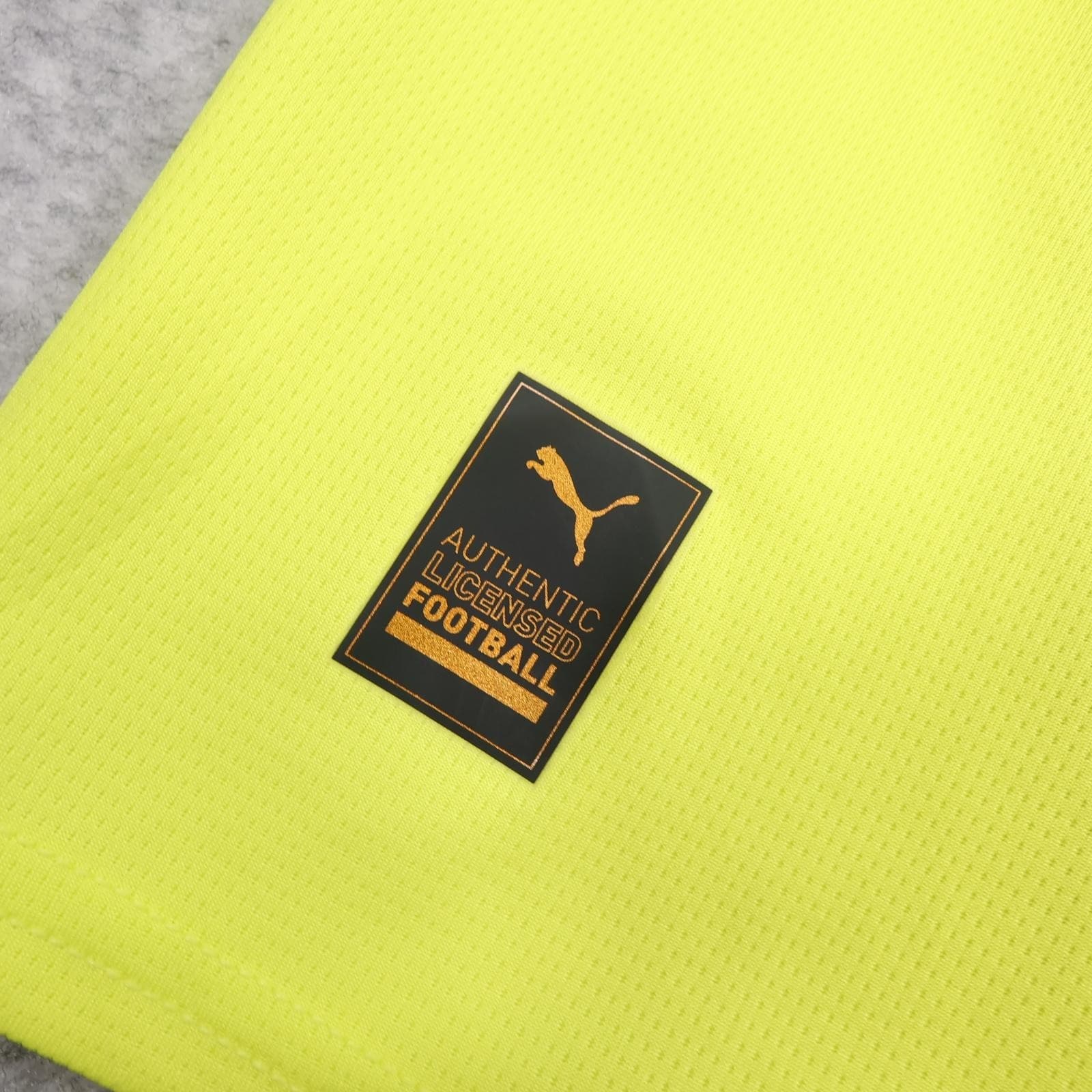 Manchester City Away Shirt Mens 2XL 2024 2025 Football Puma Yellow Striped photo 7