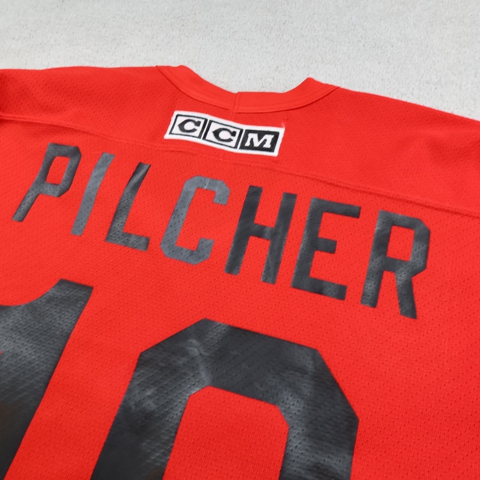 Vintage Dallas Stars Jersey Large Red NHL 90s Hockey Shirt CCM photo 8
