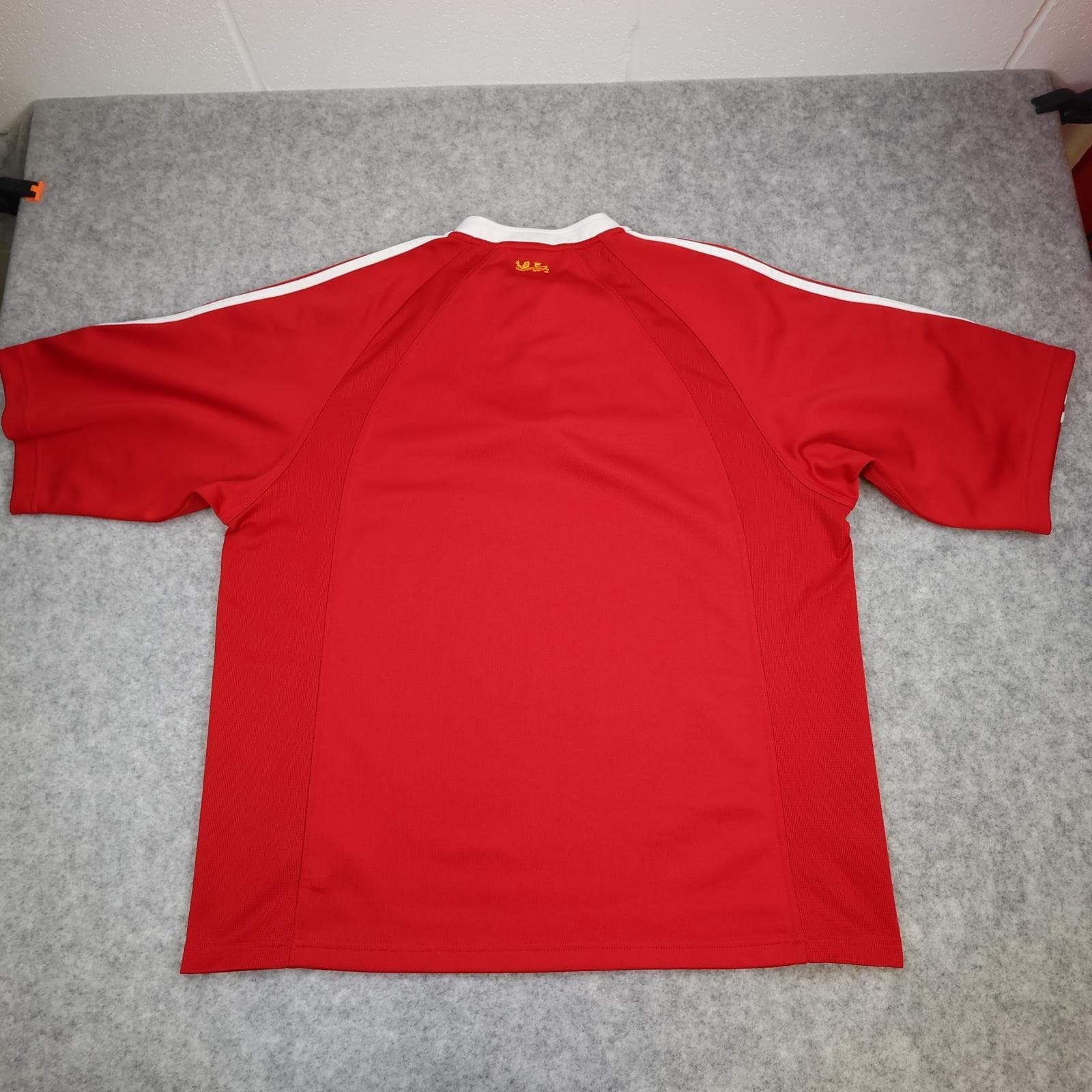 Vintage British Lions Rugby Shirt Mens XL Red Rugby Union Adidas Zurich 2005 photo 2