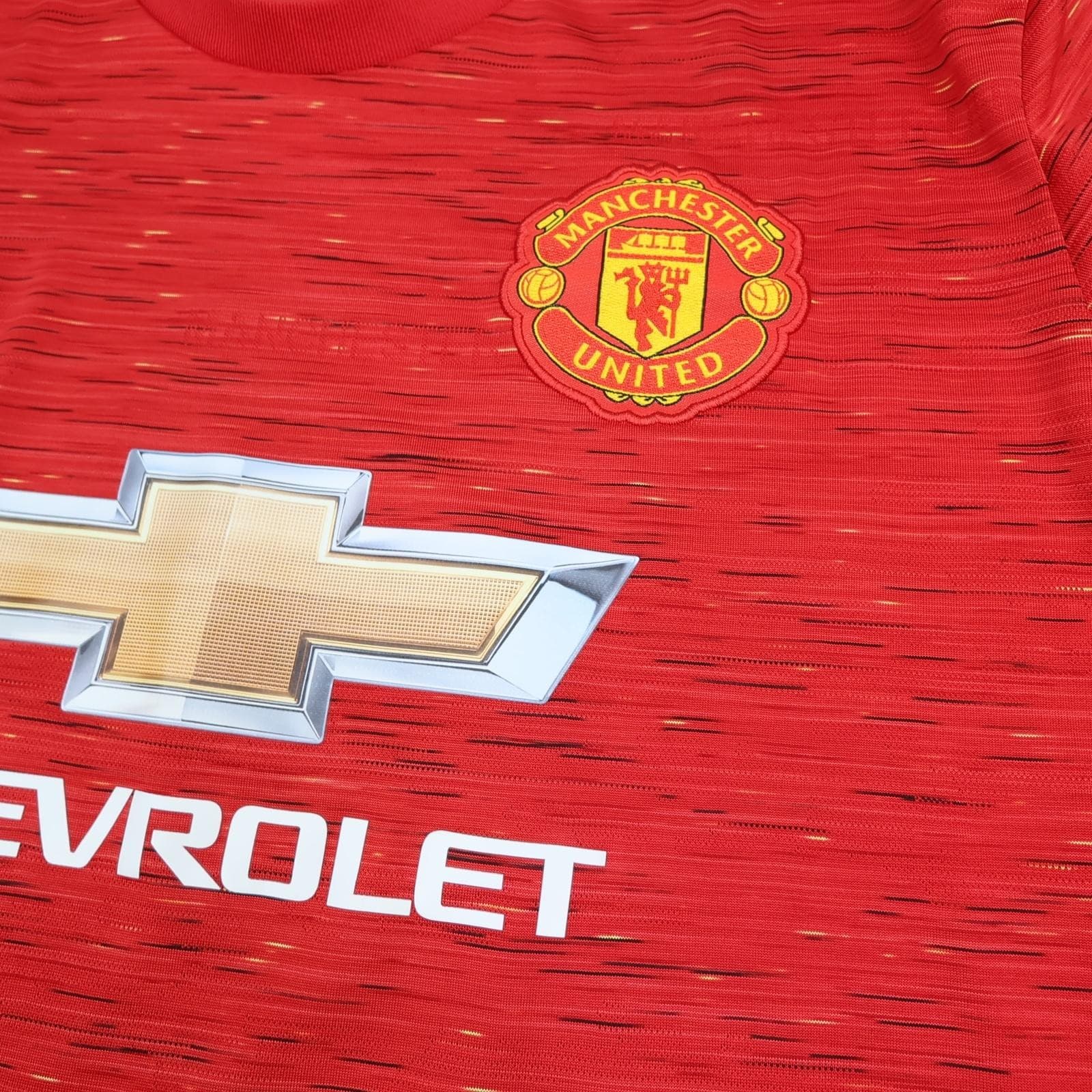 Manchester United Shirt Mens 2XL Red Home 2020 2021 Football Adidas Chevrolet photo 4