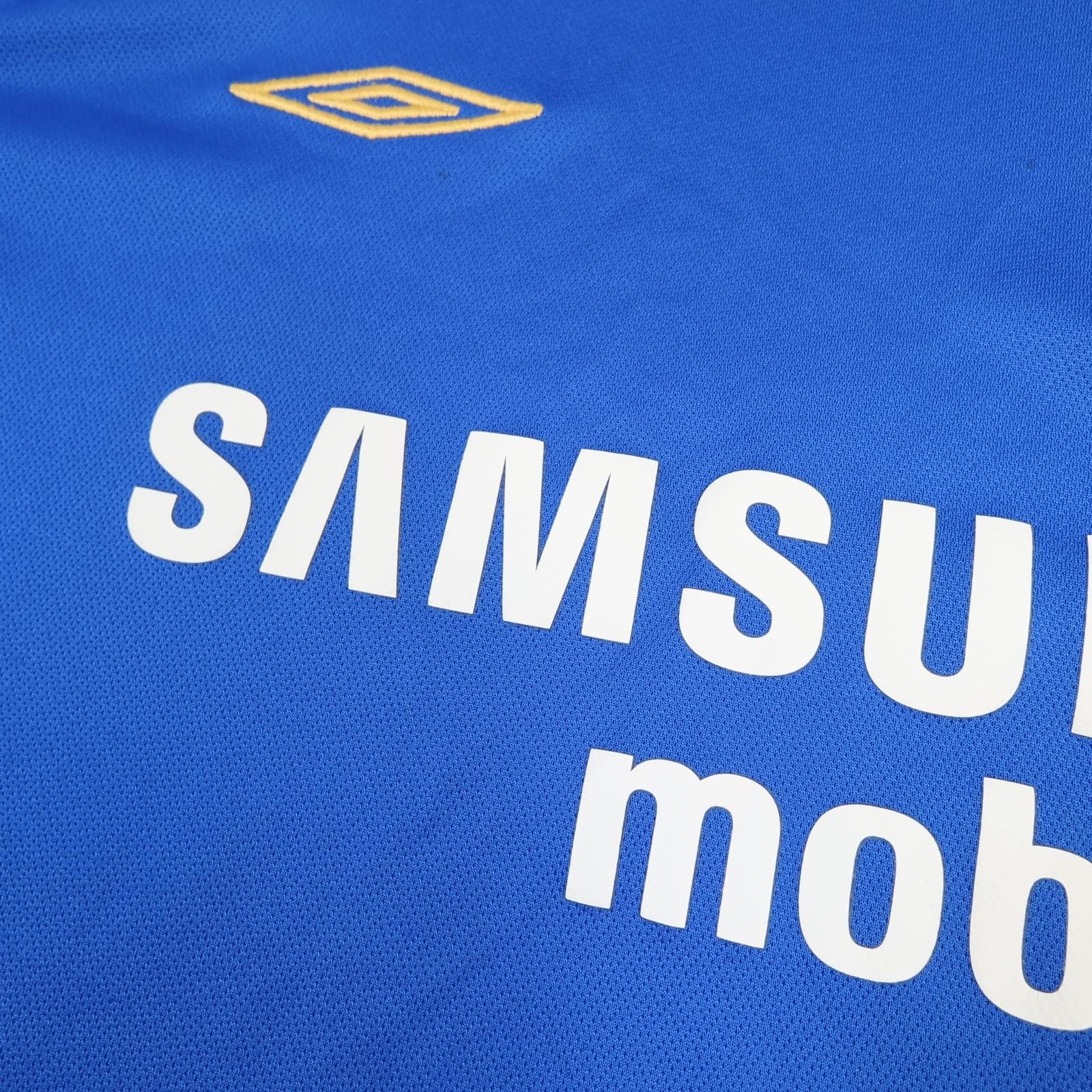 Vintage Chelsea Shirt Youth 13-14 Years Blue Home EPL Football Umbro Samsung photo 4