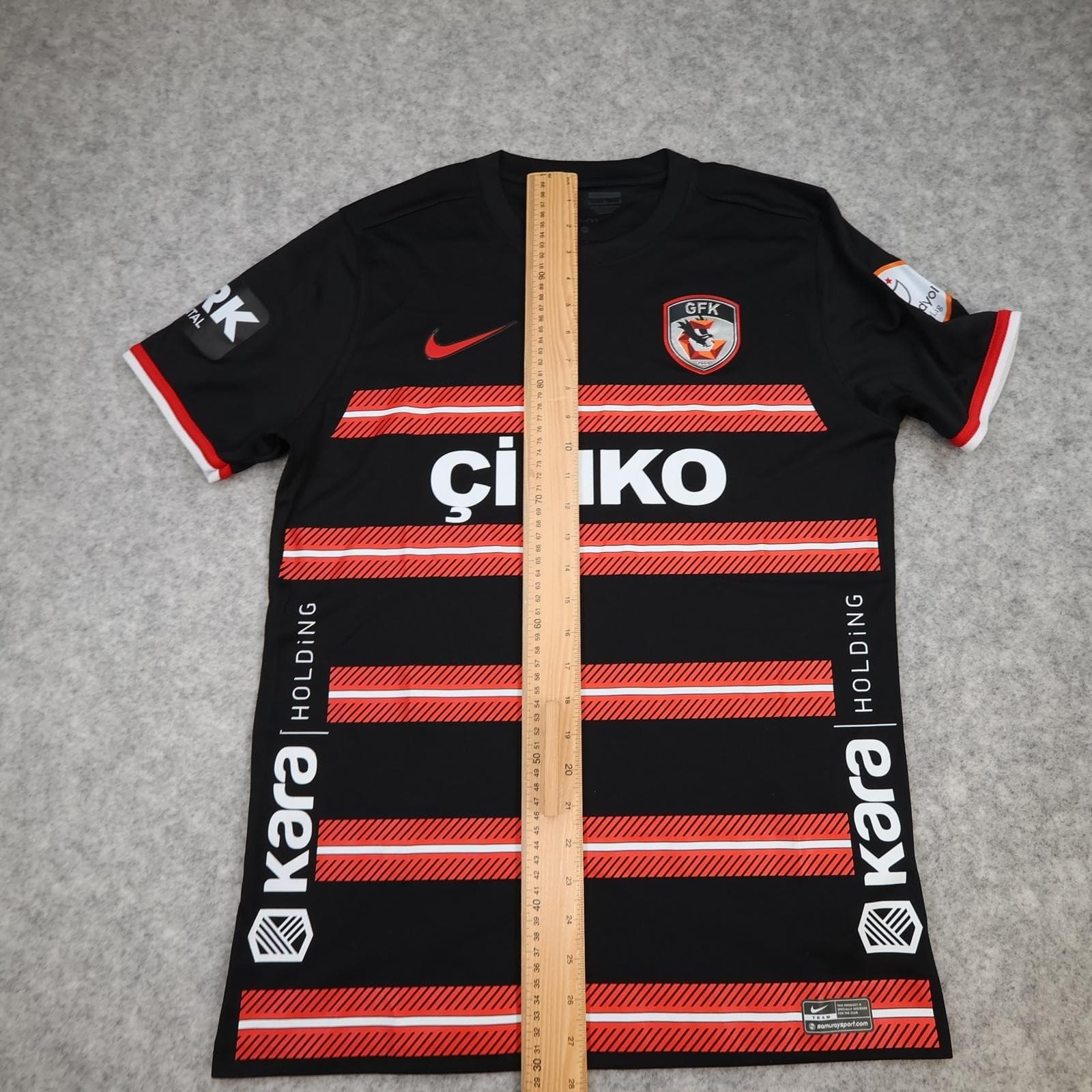 Gaziantep FK Shirt Mens Large Black Red Football Nike Dri Fit Jersey Cimko photo 13