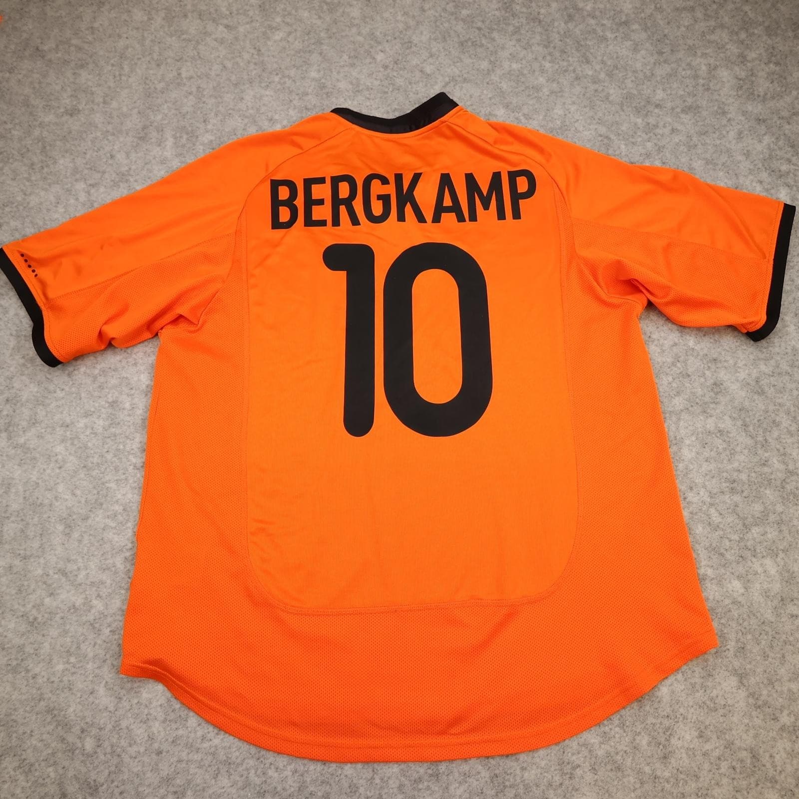 Vintage Netherlands KNVB Home Shirt Mens Large Orange 2000 2002 Nike Bergkamp 10 photo 2