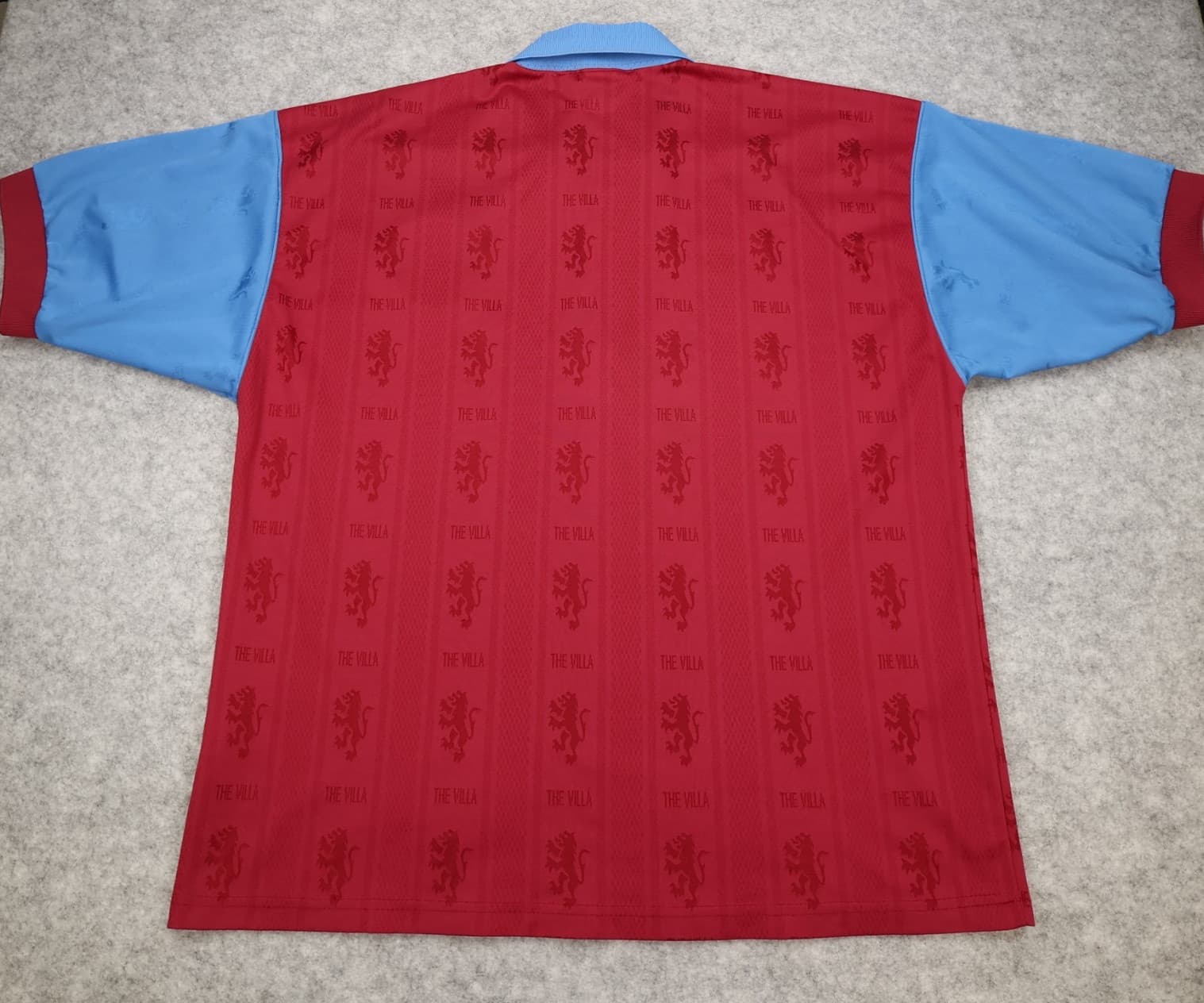 Vintage Aston Villa Shirt 2XL Burgundy Home Kit 1995 1997 Reebok Jersey 46" 48" photo 2