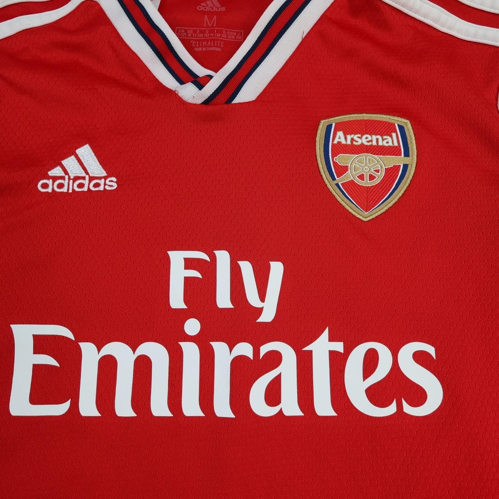 Arsenal Shirt 11-12 Years Medium Red Home 2019 2020 EPL Kids Adidas Pepe 19 photo 3