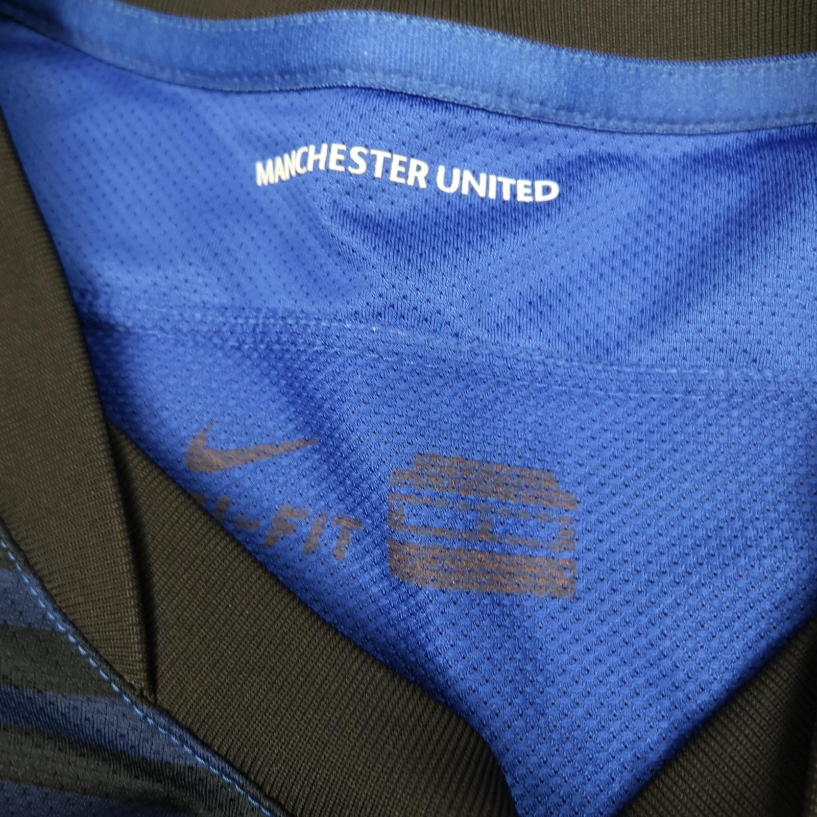 Manchester United Shirt Mens Medium Blue 3rd 2011 2012 Nike Soccer Jersey photo 8