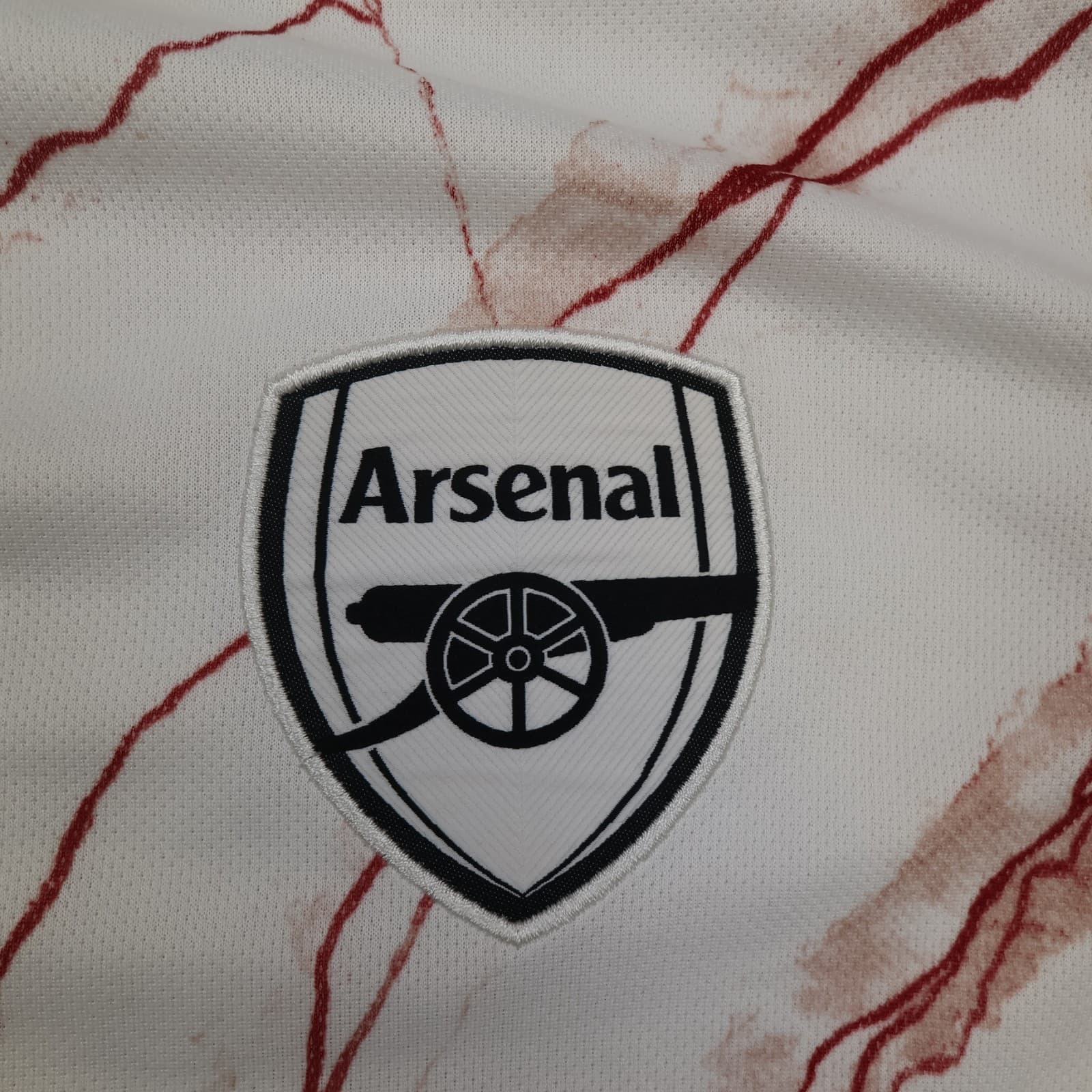 Arsenal Shirt Large White Away Kit 2021 2022 Adidas Jersey Soccer Bukayo Saka 7 photo 3