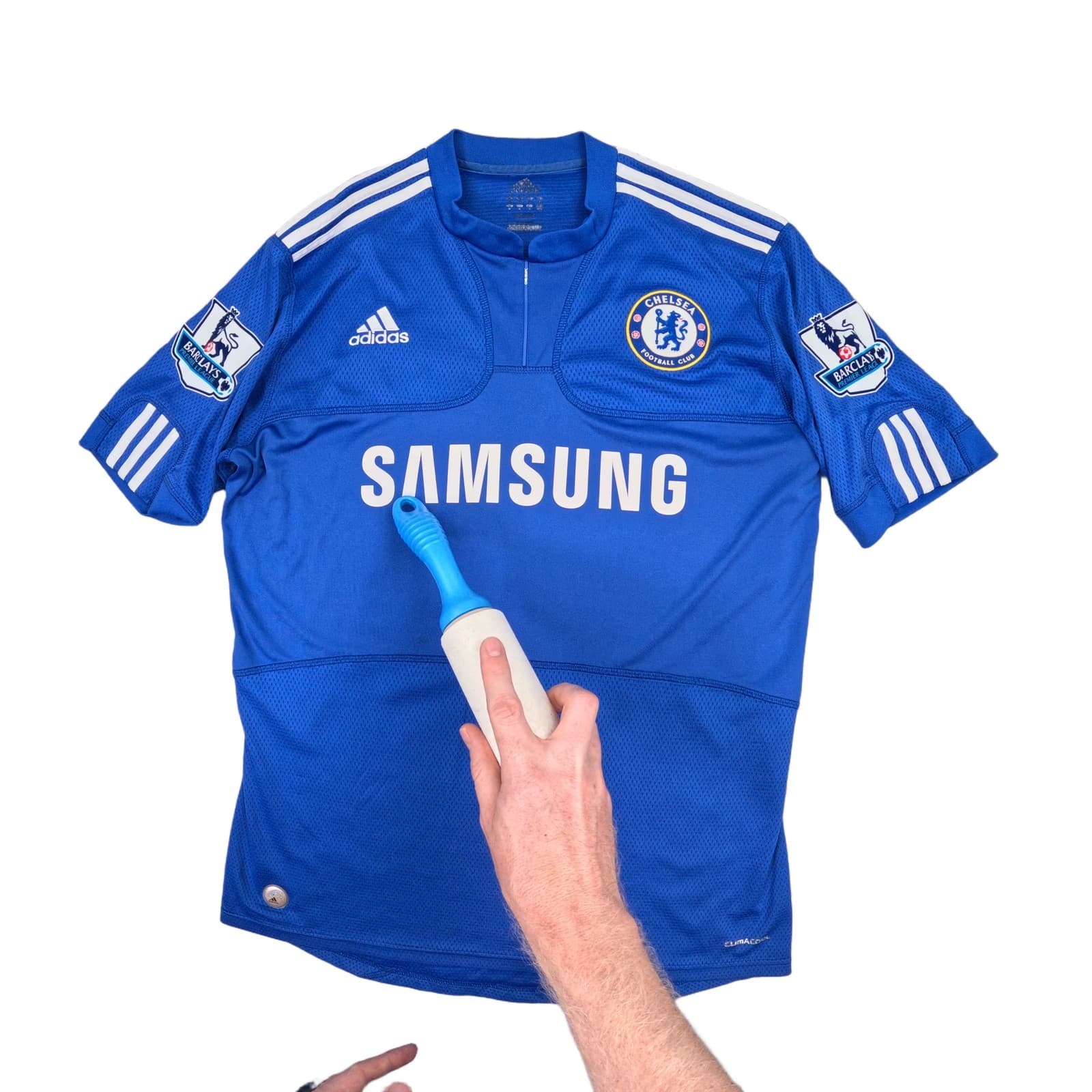 Chelsea Football Shirt Medium Blue Home 2009 2010 adidas John Terry 26 Jersey photo 3