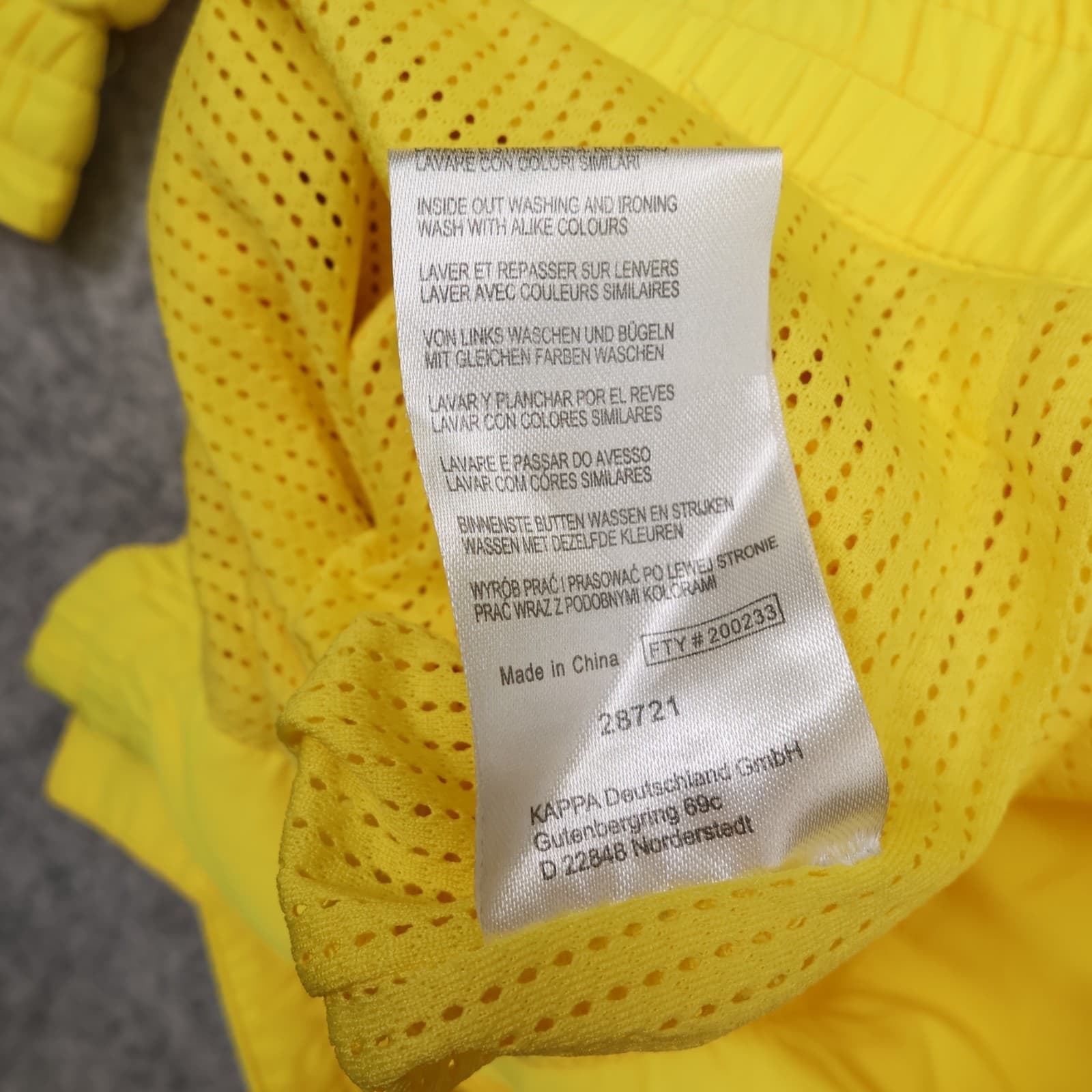 Borussia Dortmund Jacket Large Yellow Kappa Track 2010 2011 Zipped photo 15