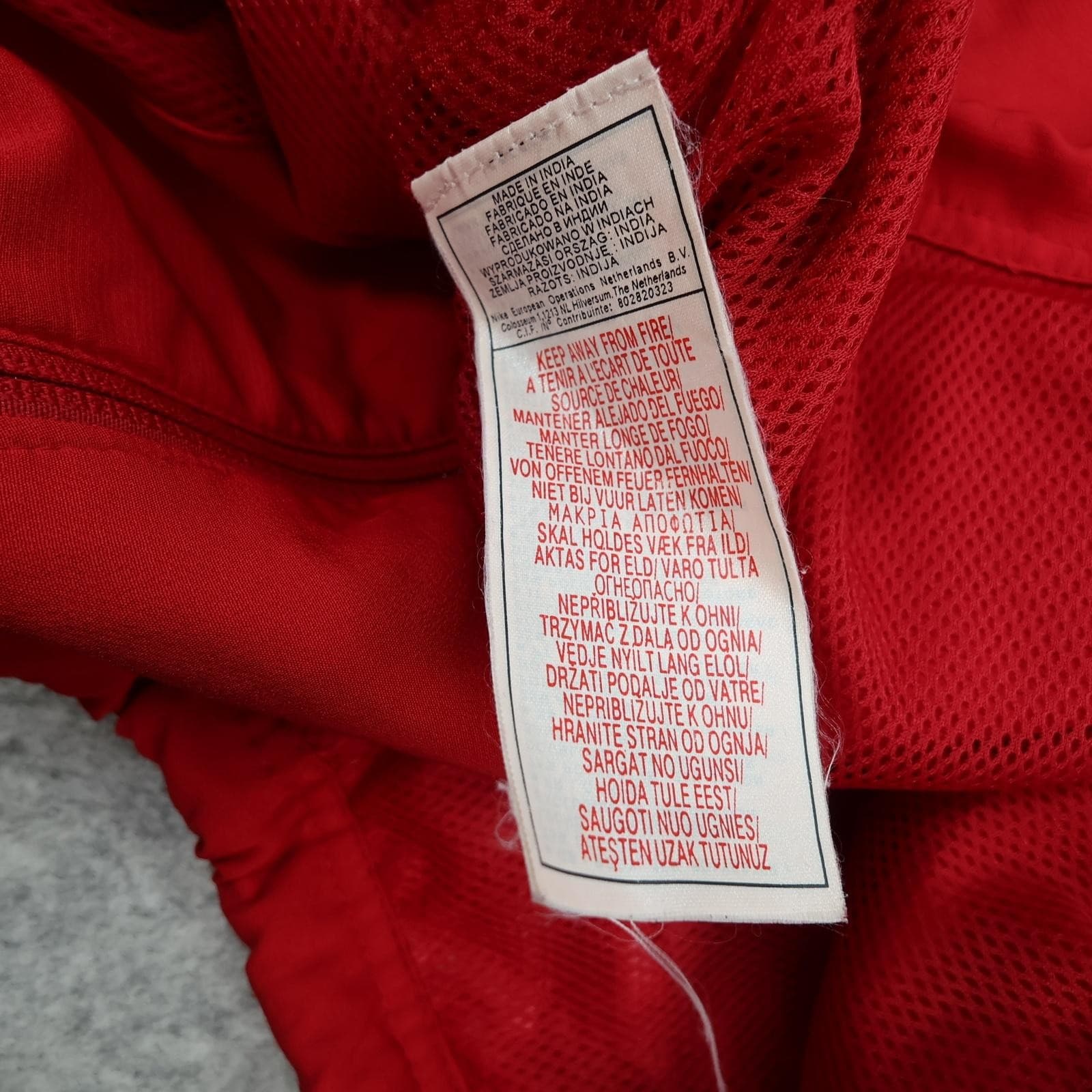 Manchester United Jacket Mens Medium Red 2004 2005 Football Nike Tracksuit Top photo 11