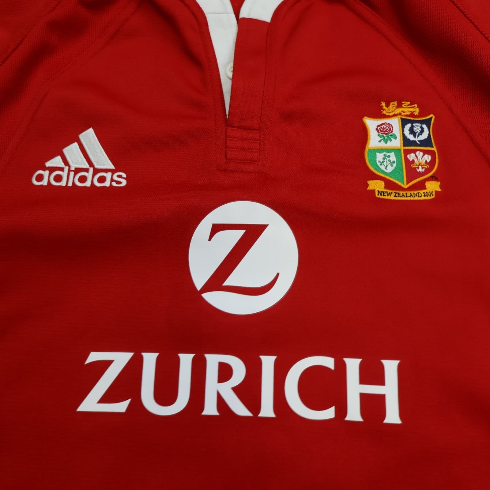 Vintage British & Irish Lions Rugby Shirt Extra Large Zurich Adidas Jersey 2005 photo 3