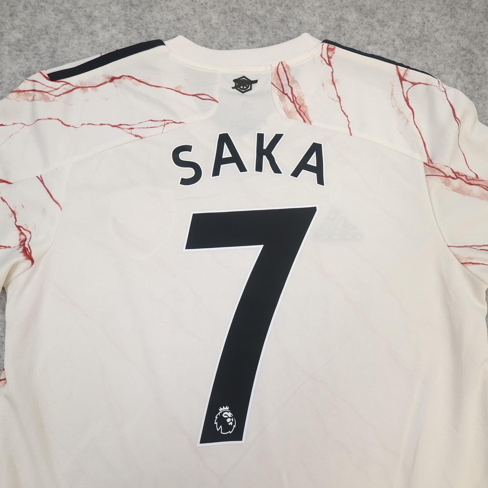 Arsenal Away Shirt Mens Medium White 2020 2021 Football Adidas Emirates Saka 7 photo 3