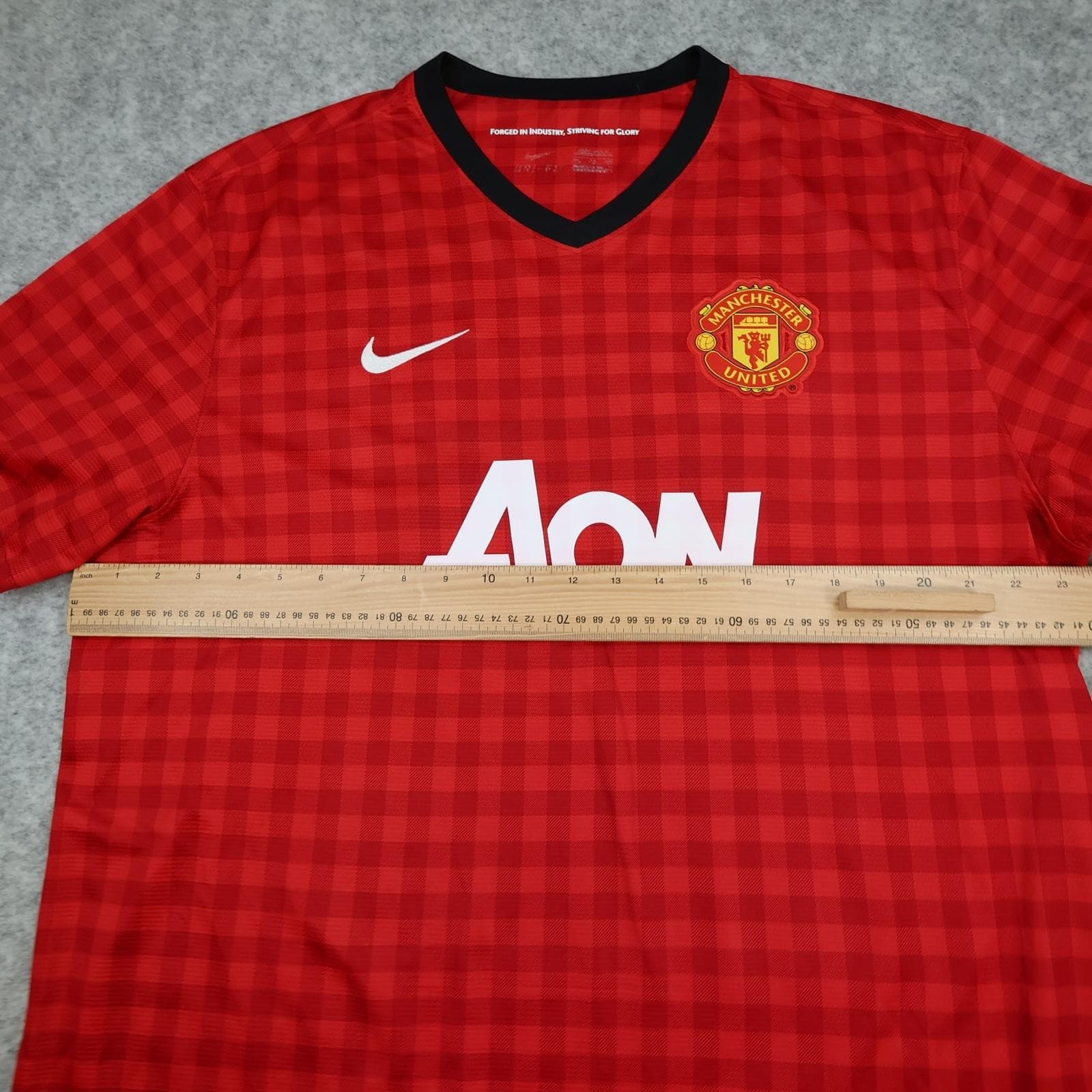 Manchester United Shirt Mens 2XL Red Home 2012 2013 EPL Football Nike Vidic 15 photo 14