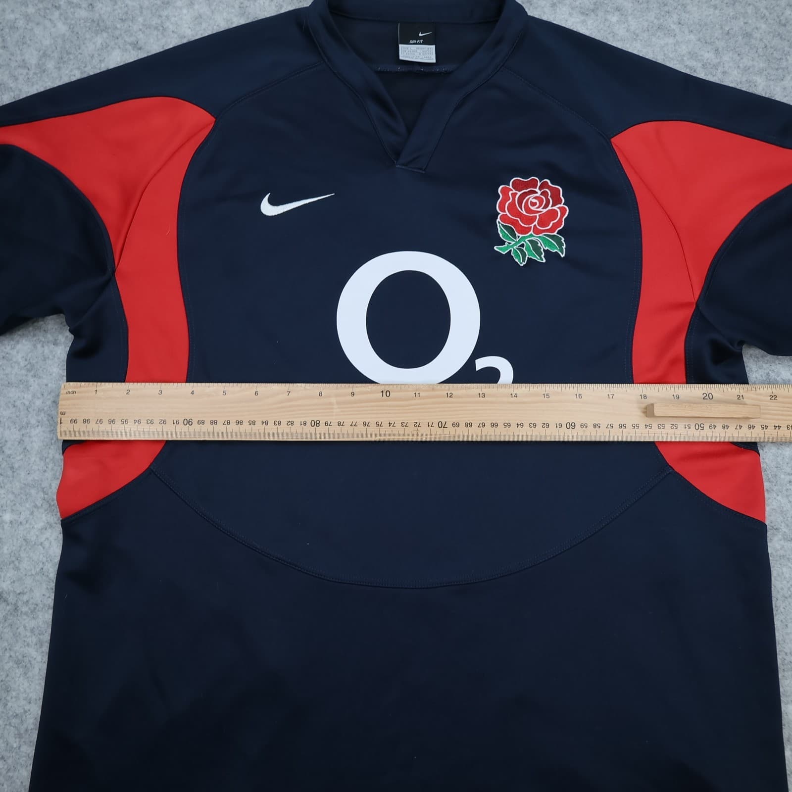 England Rugby Shirt Large Navy Away Kit 2005 2006 Nike Jersey O2 photo 10