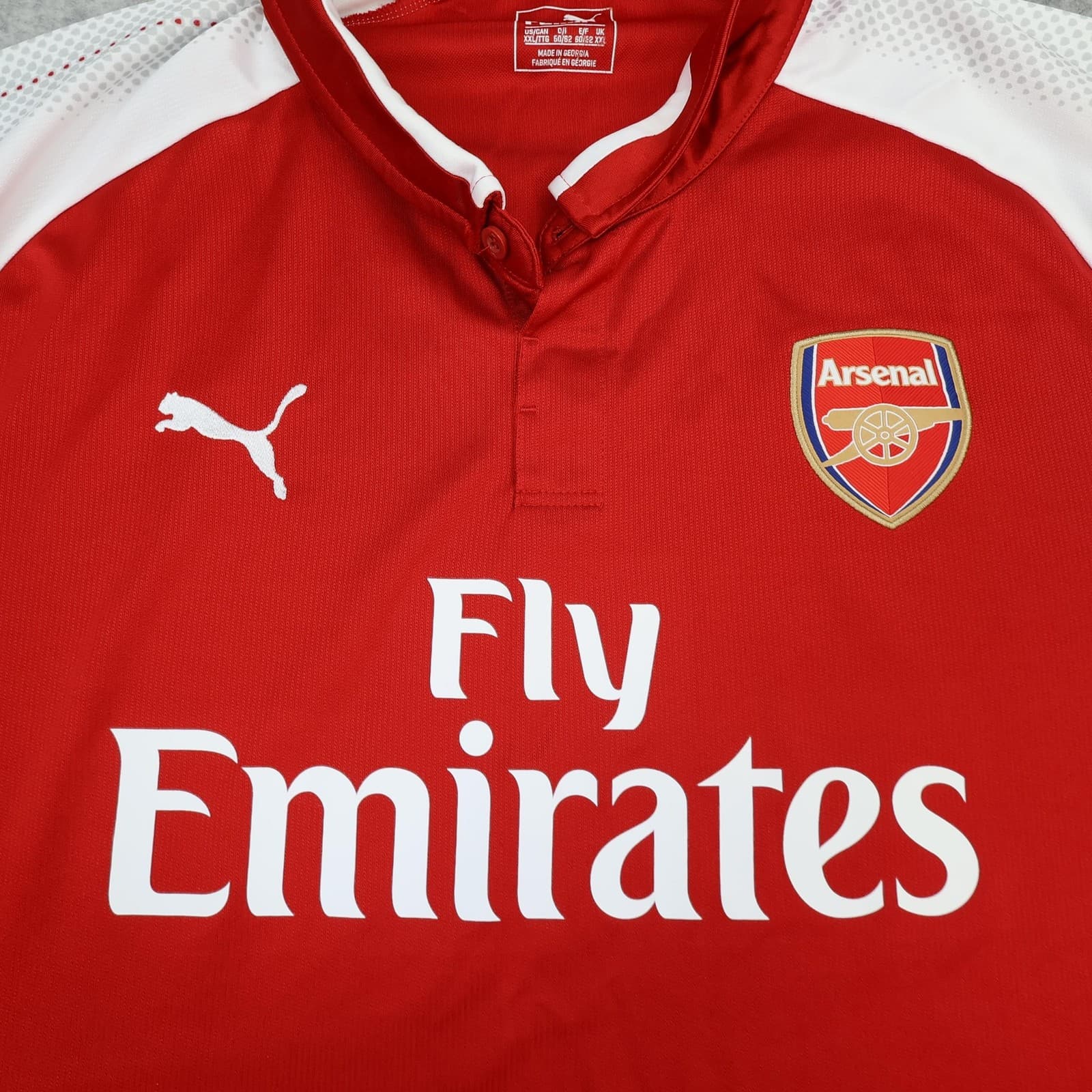 Arsenal Shirt Mens 2XL Red Home 2017 2018 EPL Football Puma Soccer Jersey photo 3