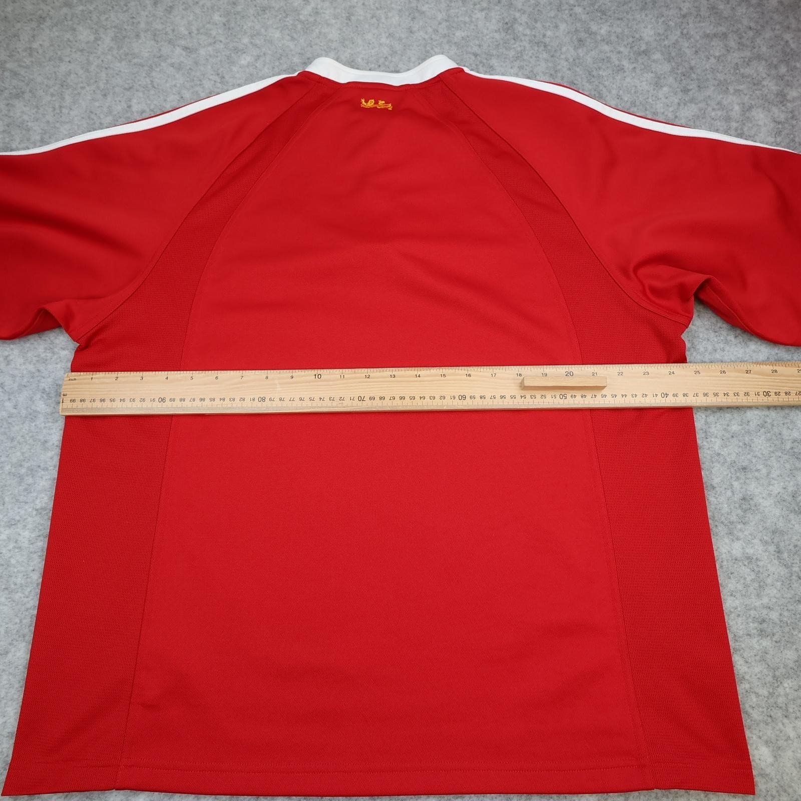 Vintage British Lions Rugby Shirt Mens XL Red Rugby Union Adidas Zurich 2005 photo 8