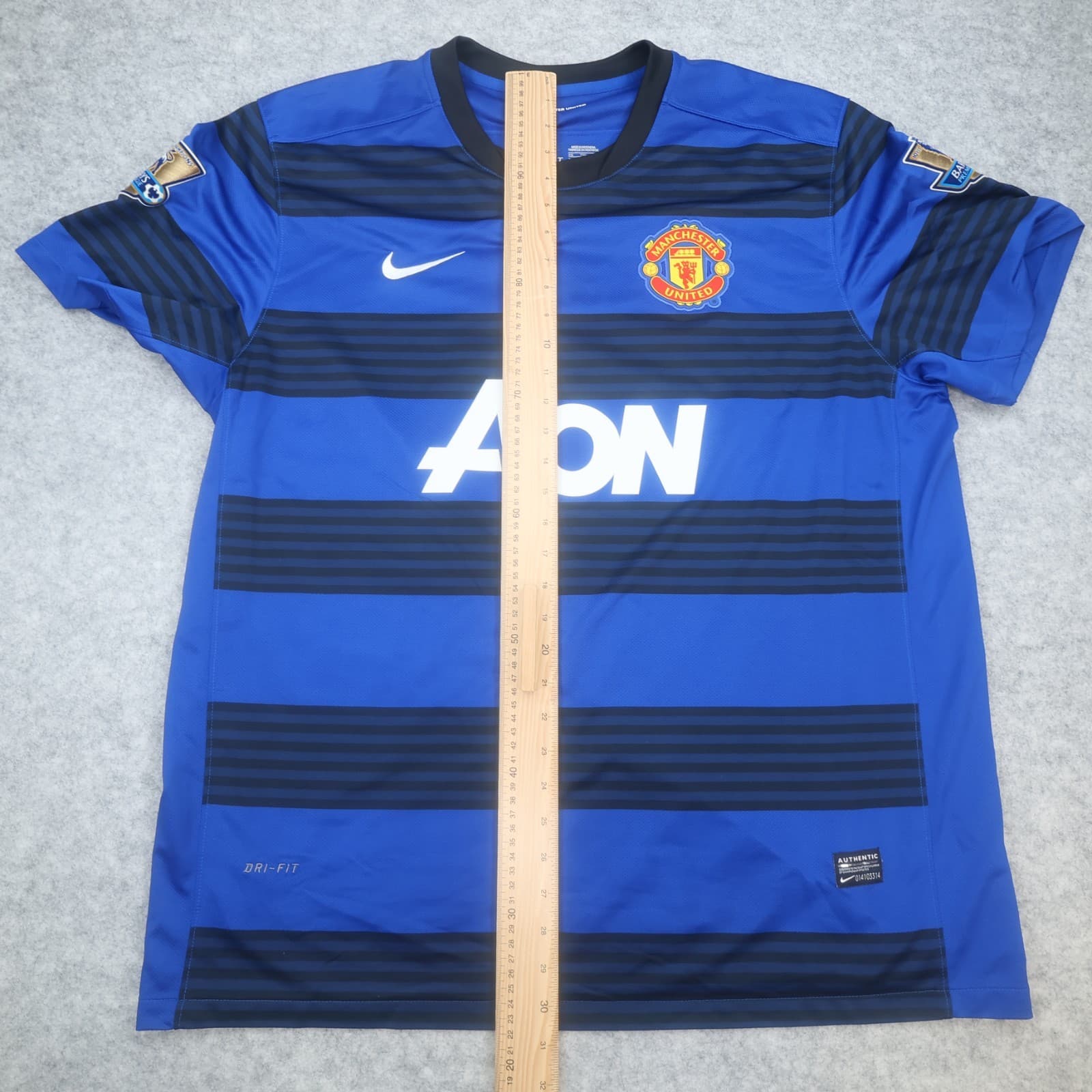 Manchester United Shirt 2XL Away Blue Home Kit 2011 2012 Jersey Alex Ferguson photo 15