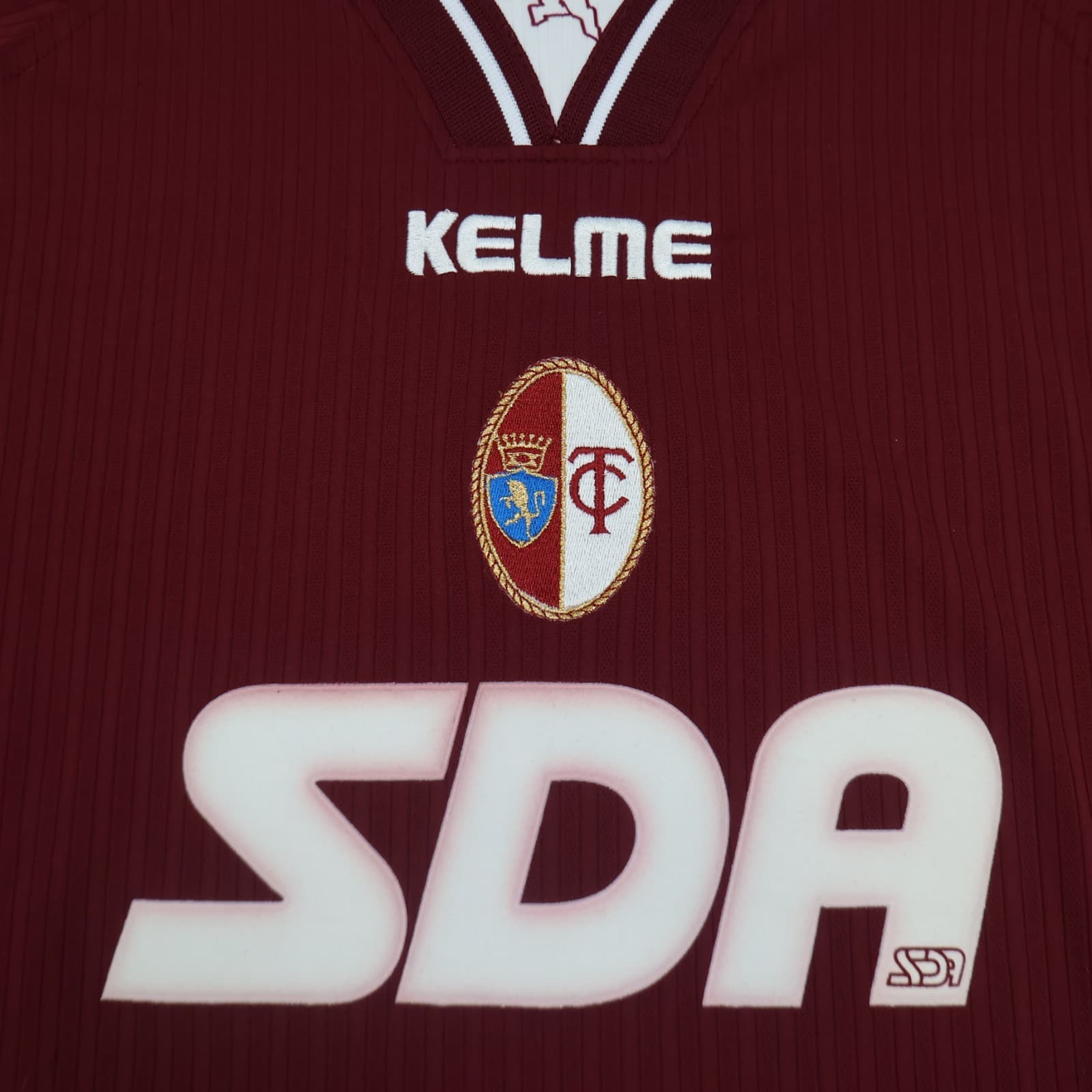 Vintage Torino Shirt Extra Large Burgundy Shirt 1999 2000 Kelme Football Jersey photo 3