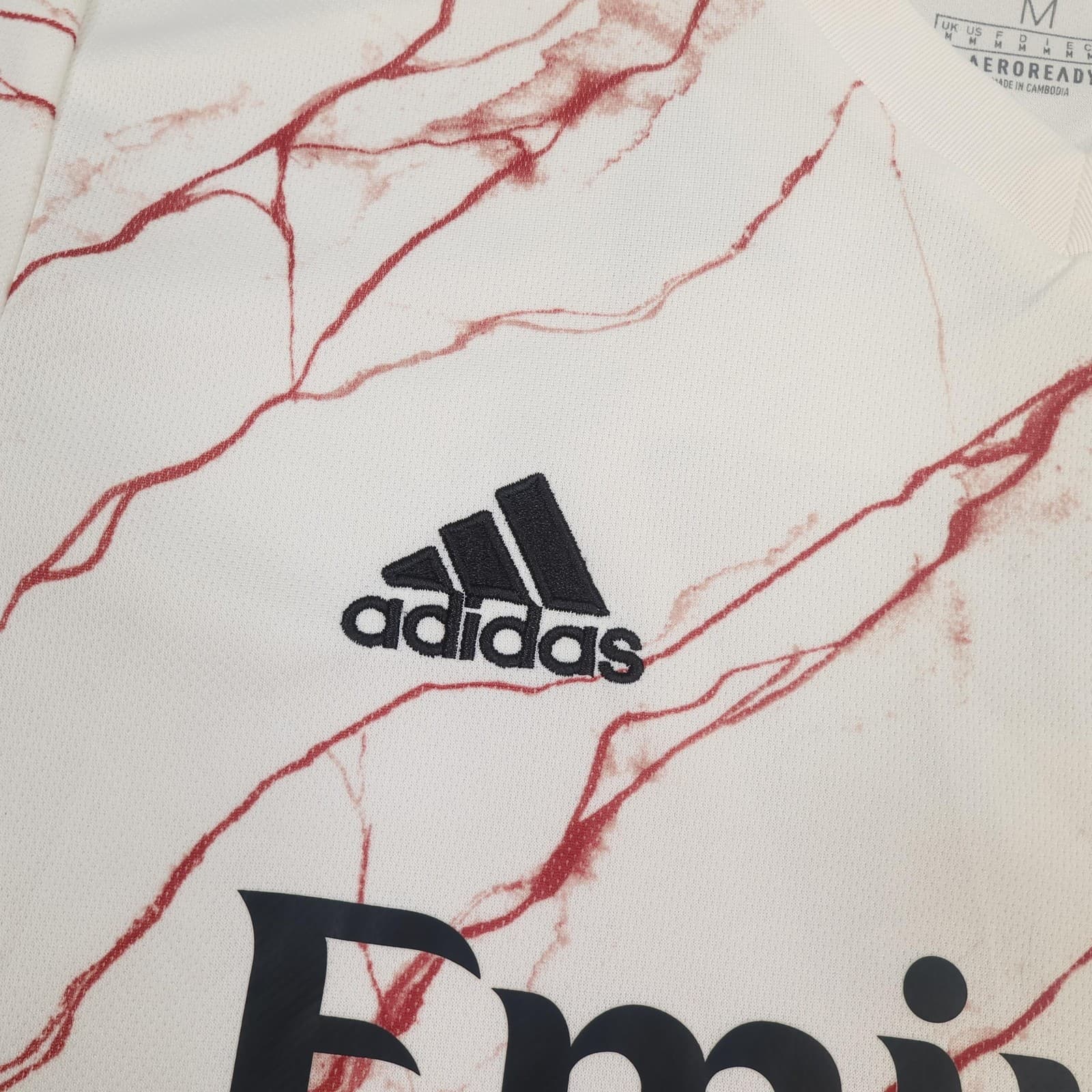 Arsenal Away Shirt Mens Medium White 2020 2021 Football Adidas Emirates Saka 7 photo 6