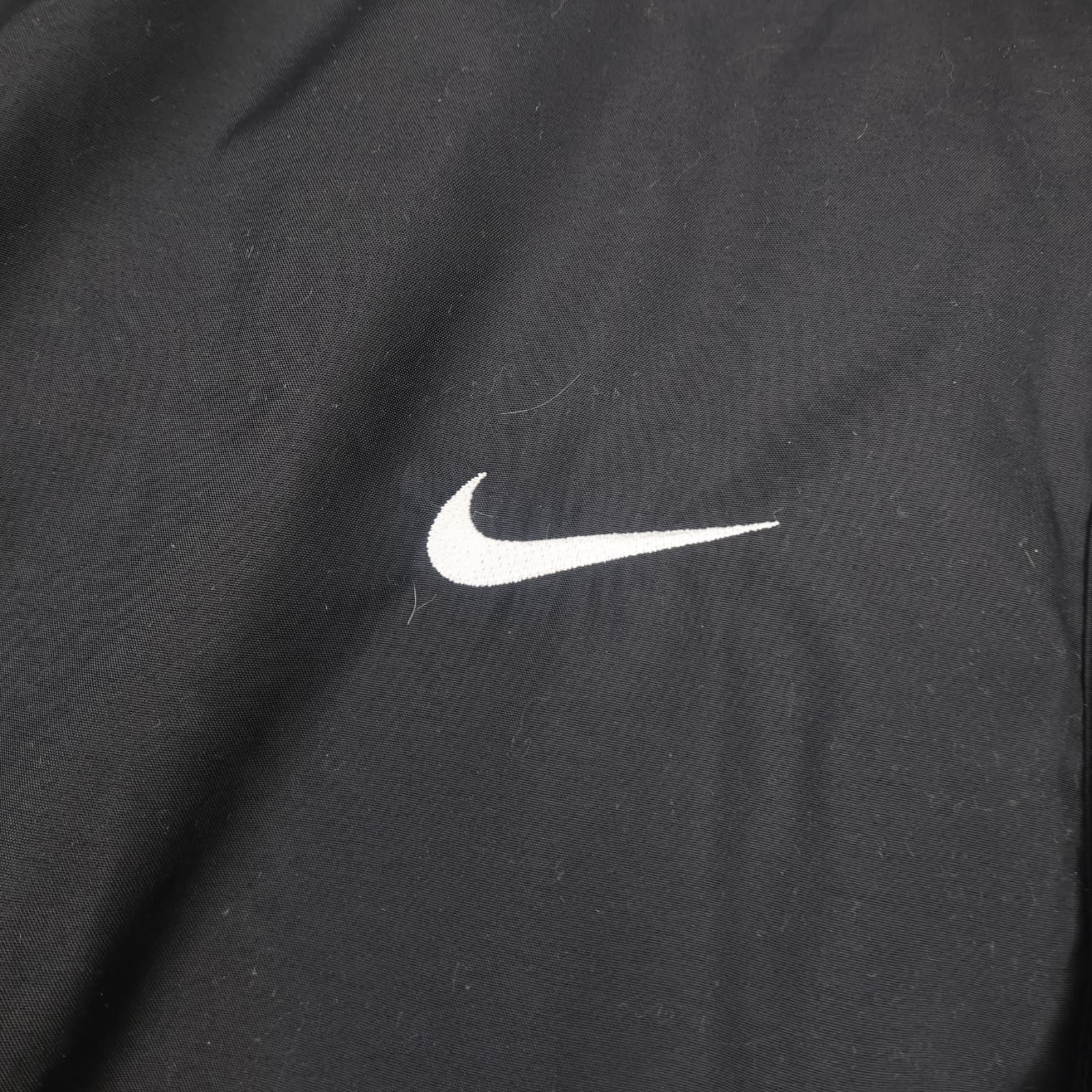 Vintage Manchester United Jacket Large Black Winter Nike Long Bench Coat 2000s photo 5