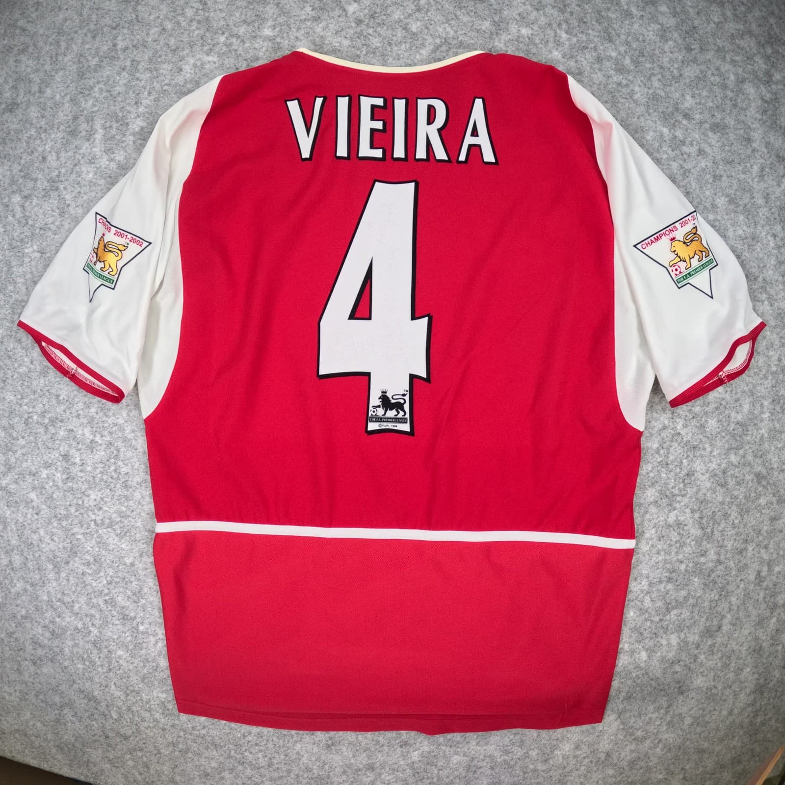 Vintage Arsenal Football Shirt Medium Red Home 2002 2004 Home Nike Vieira Jersey