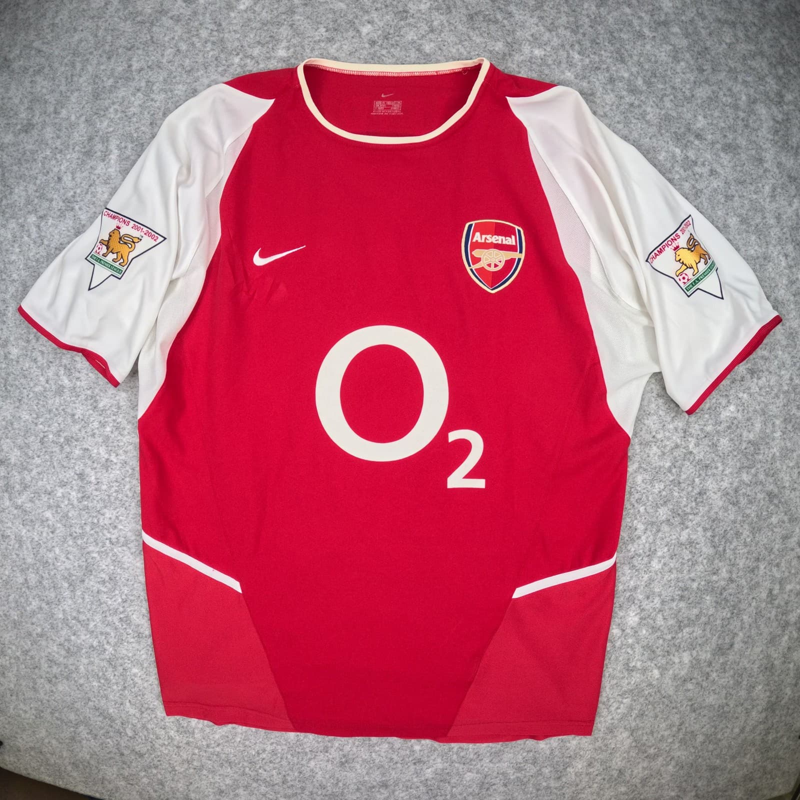 Vintage Arsenal Football Shirt Medium Red Home 2002 2004 Home Nike Vieira Jersey photo 2