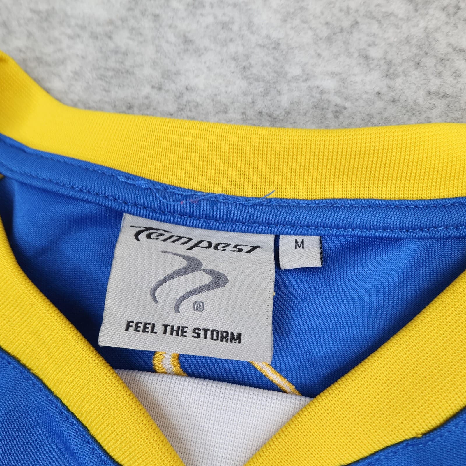 AFC Wimbledon Shirt Mens Medium Blue Yellow Football Tempest Sports Interactive photo 4
