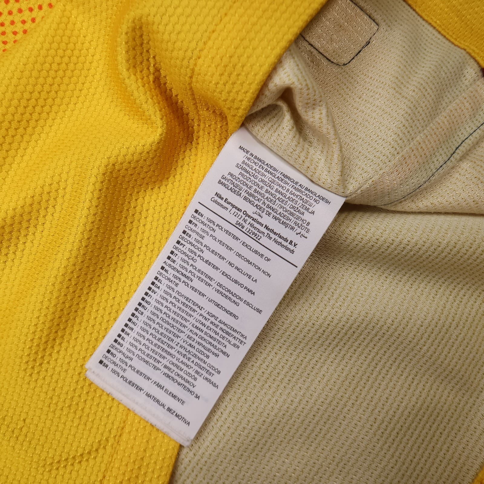 Barcelona Shirt Large Orange Away Kit 2012 2013 Nike Soccer Jersey photo 12