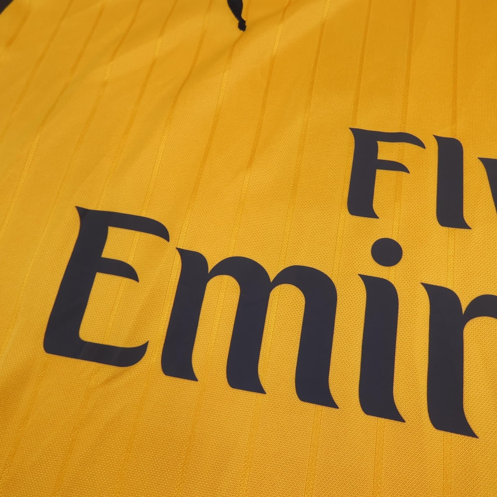 Arsenal Away Shirt Mens Large Yellow 2016 2017 EPL Football Puma Ozil 11 Jersey photo 4