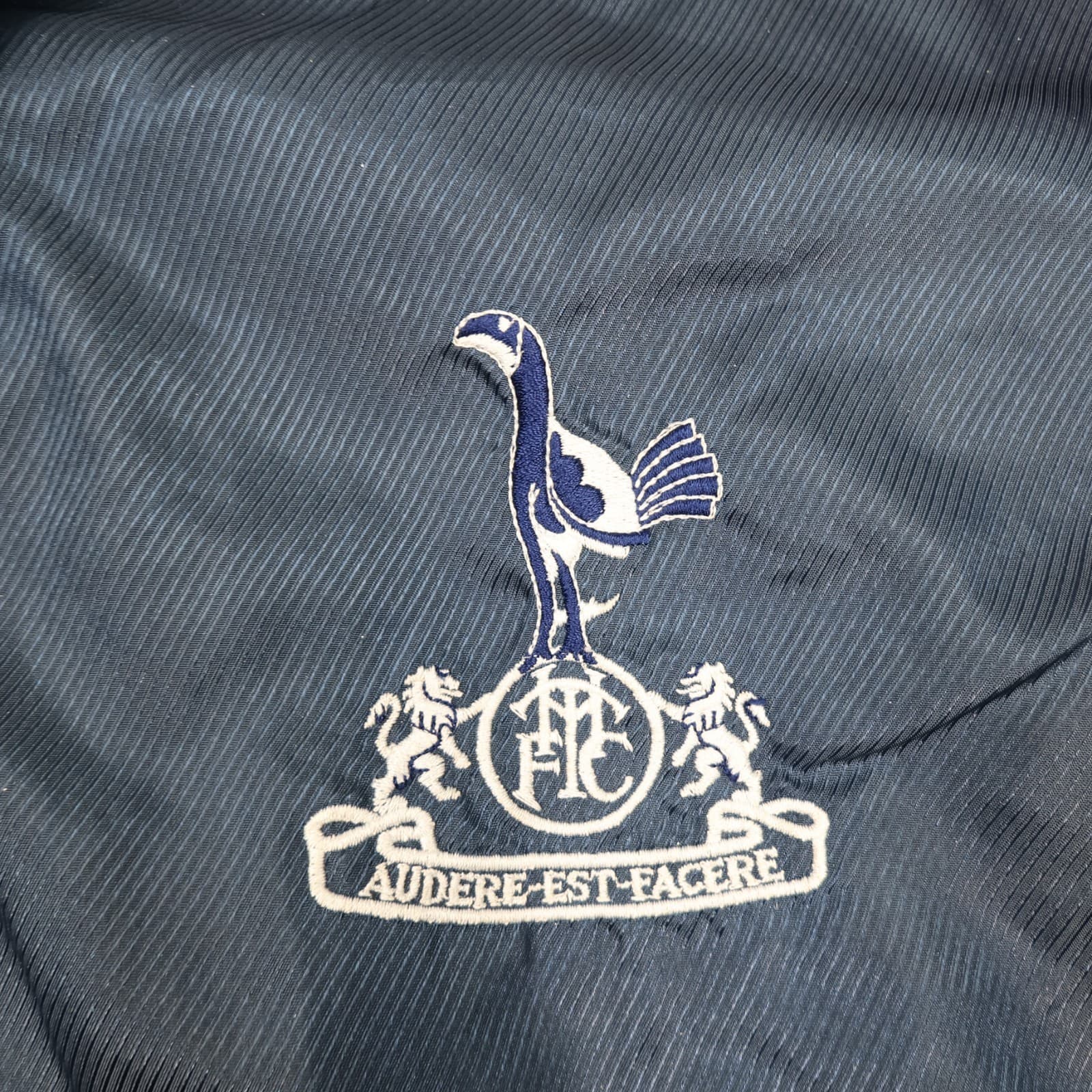 Vintage Tottenham Hotspur Large Training Jacket Purple 1991 1993 Light Rain Coat photo 3