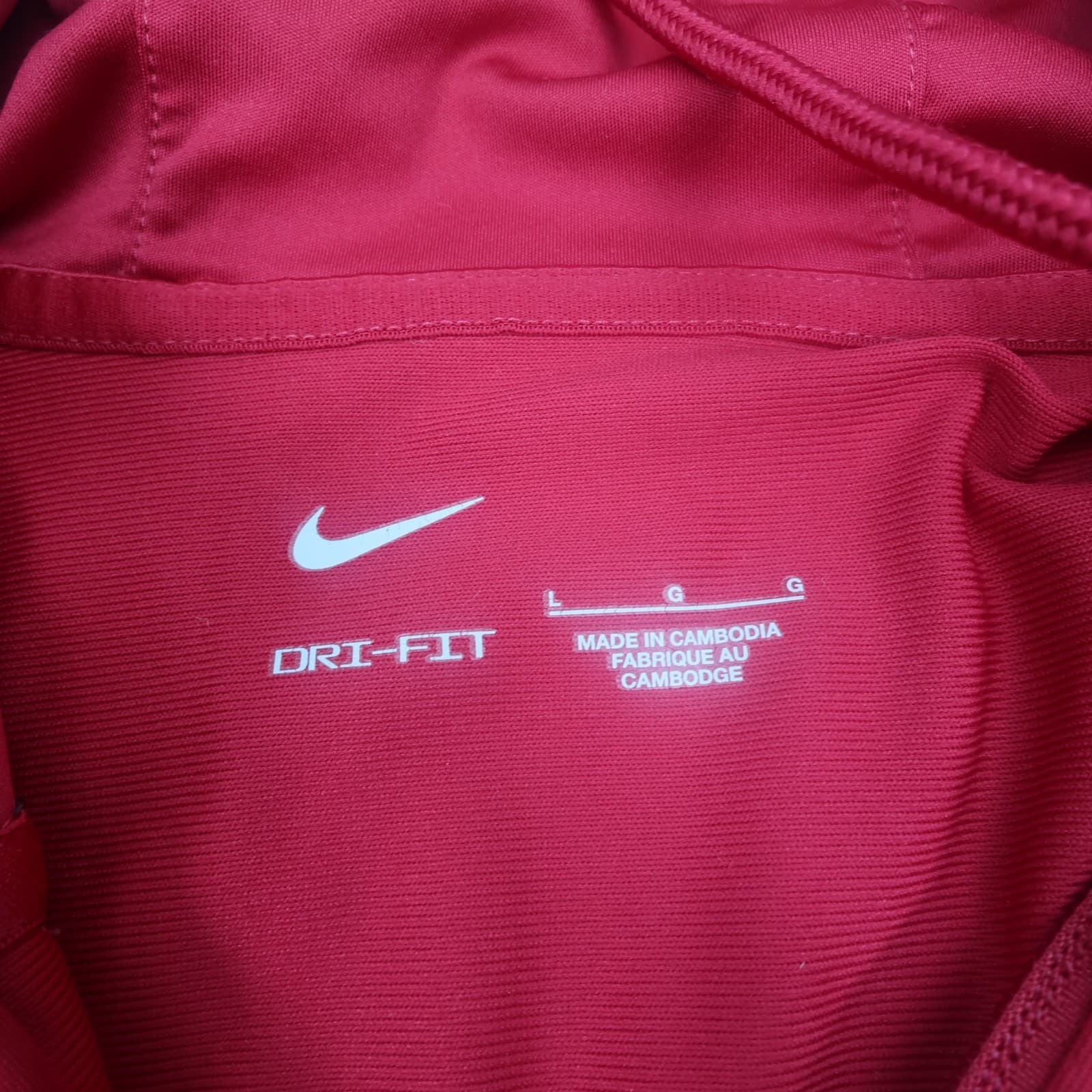 Barcelona Tracksuit Large Training Jacket Nike Hoody Mens Red 2021 2022 Zipped photo 5