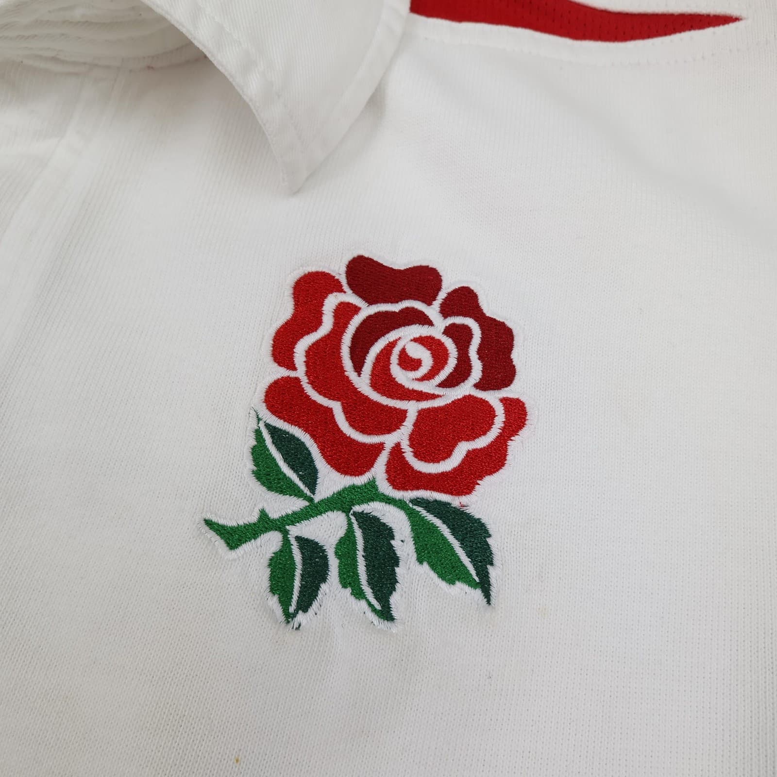 England Rugby Shirt Mens Large White Rugby Nike O2 Signed Jersey Martin Johnson photo 7