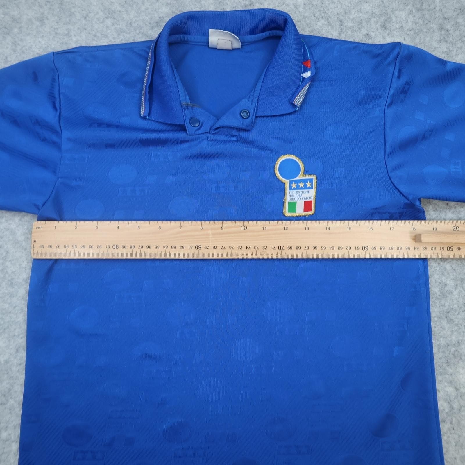 Vintage Italy Home Shirt Mens Small Blue Football Diadora 90s Jersey 1992 1993 photo 6