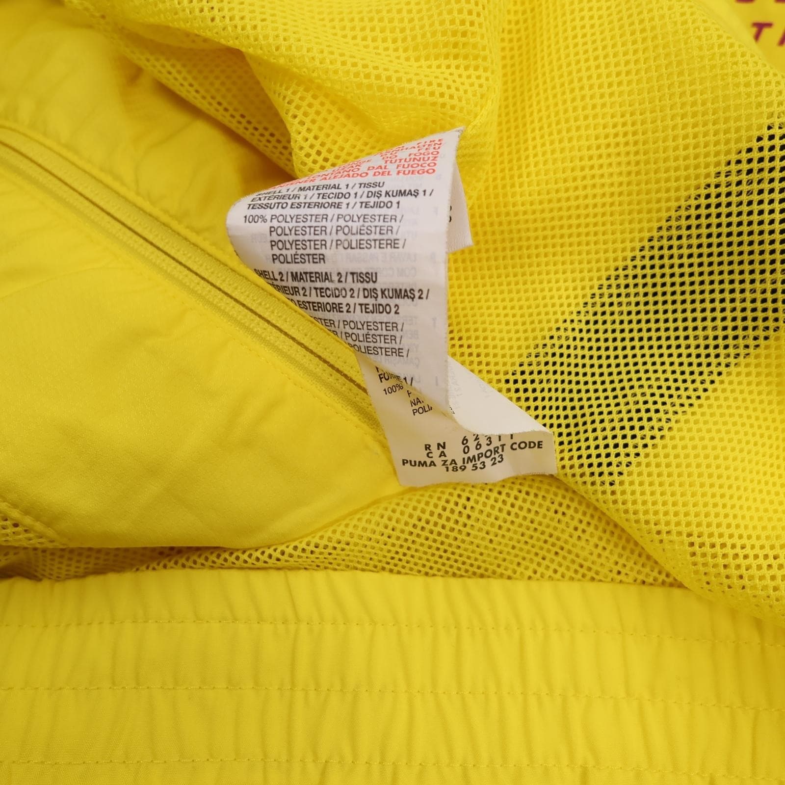 Borussia Dortmund Jacket Mens 2XL Yellow Football Puma Evonik Training photo 15