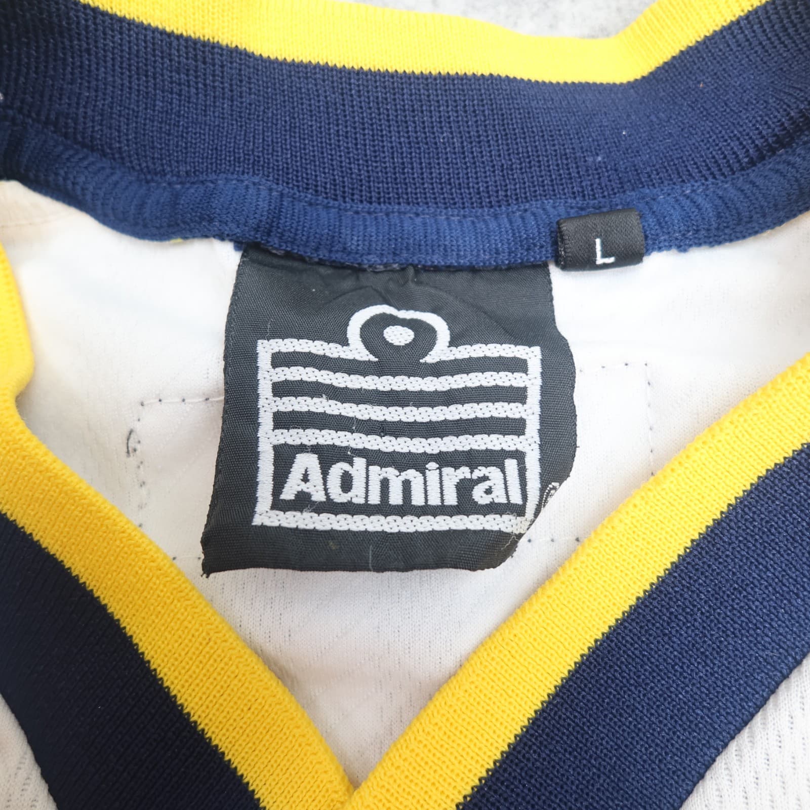 Vintage Portsmouth FC Shirt Large Third Kit White Admiral Jersey 1998 1999 KJC photo 8