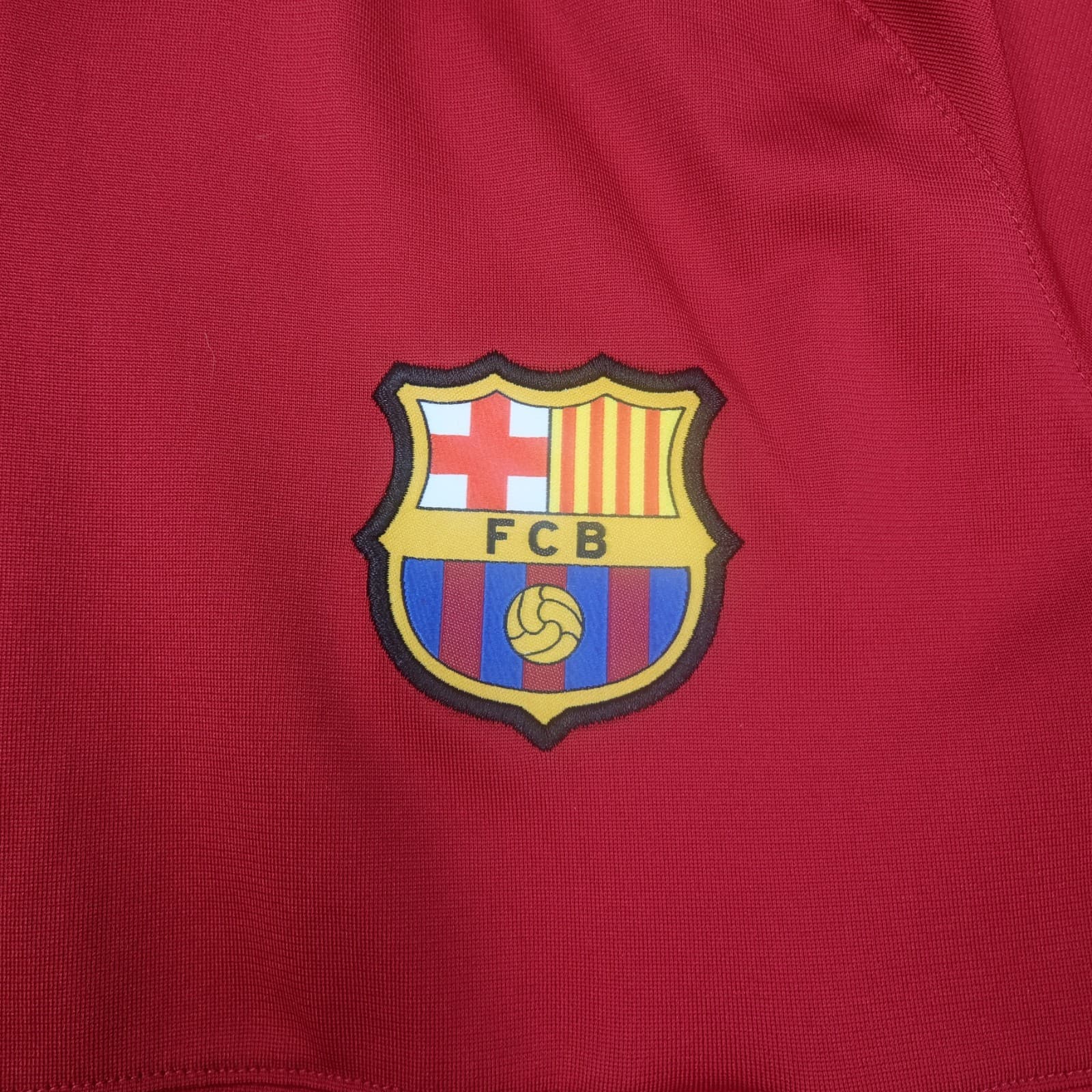 Barcelona Tracksuit Large Training Jacket Nike Hoody Mens Red 2021 2022 Zipped photo 3