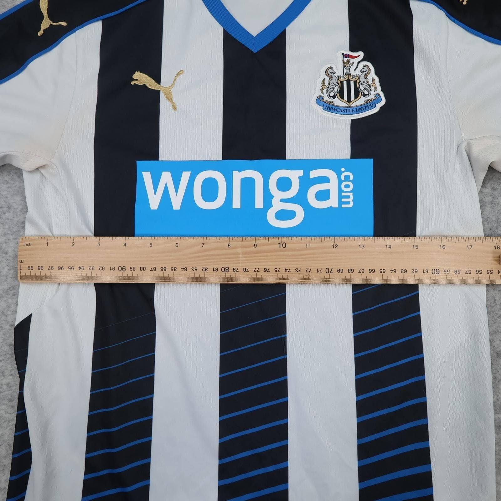 Newcastle United Shirt Mens Small Home 2015 2016 Football Jersey Puma Wonga photo 9