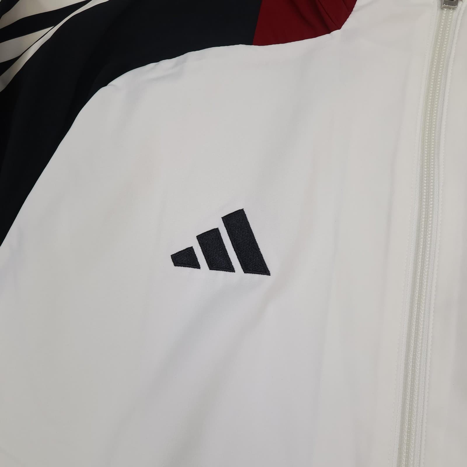 Manchester United Jacket Mens Large White Black EPL Football Adidas Tezos 24 25 photo 4