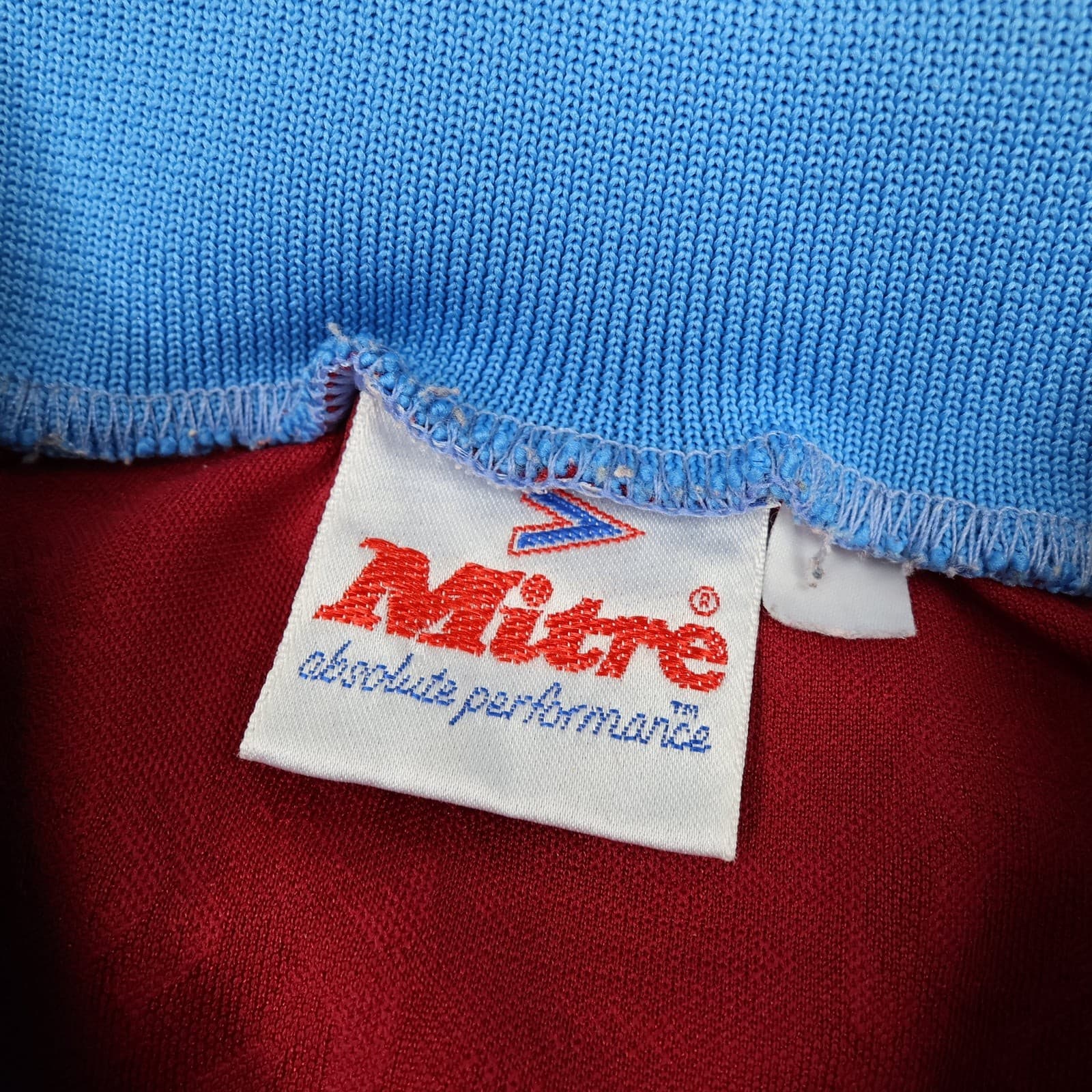 Vintage Burnley Football Shirt Mens Claret Home 1993 1995 Mitre Football photo 7