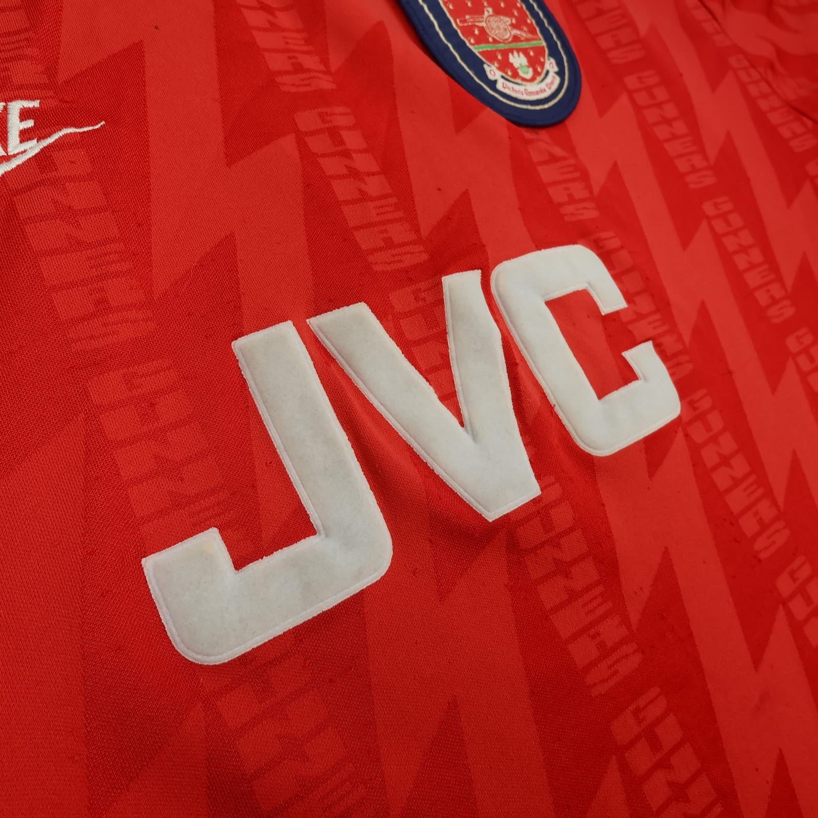 Vintage Arsenal Shirt Mens Extra Large Home 1994 1996 Football Nike JVC Jersey photo 7