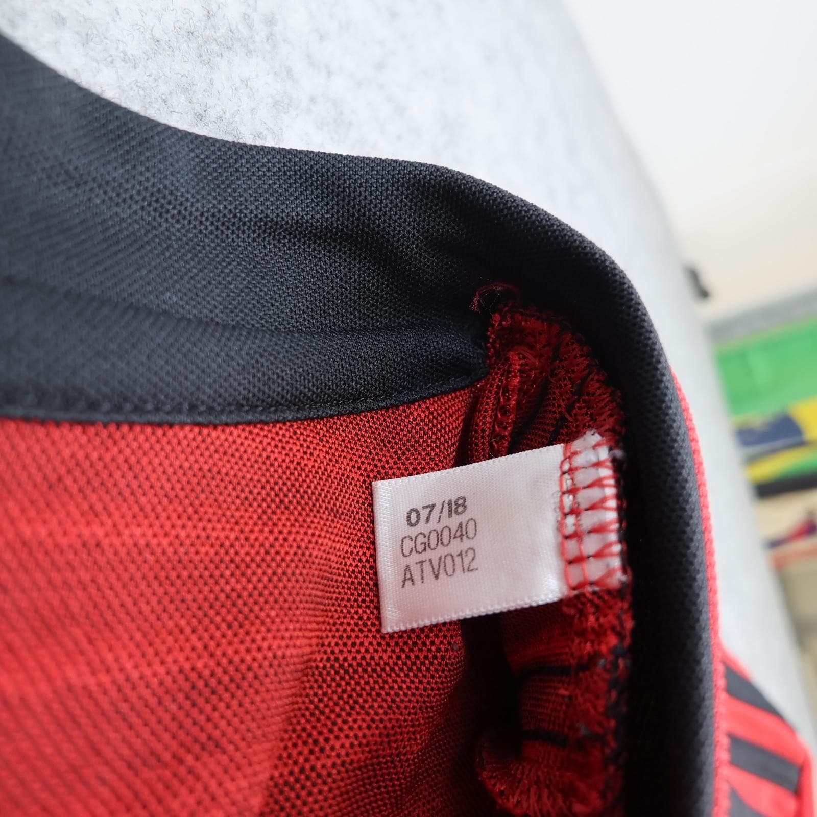 Manchester United Shirt Mens 2XL Red Home 2018 2019 Football Adidas Chevrolet photo 8