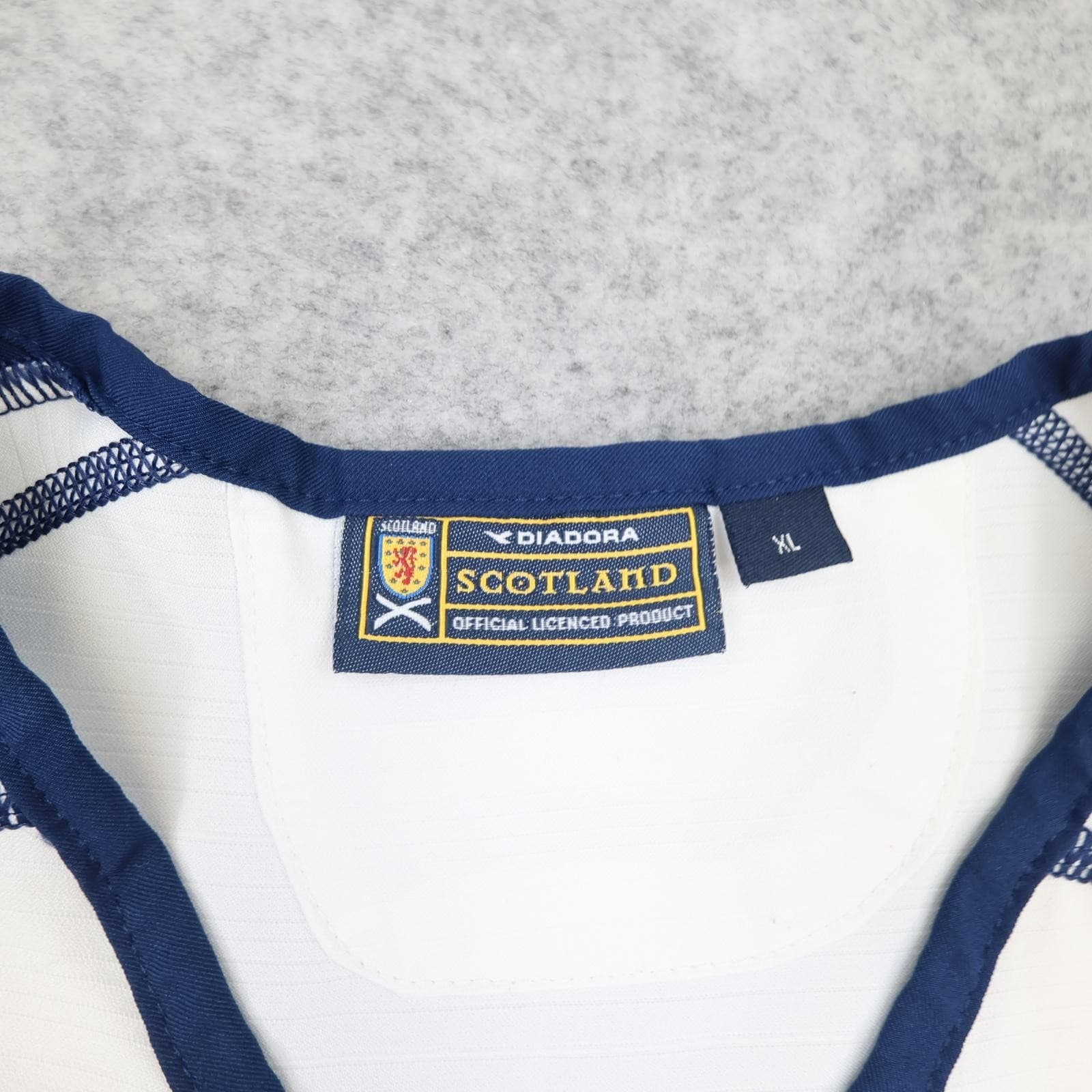 Scotland Away Shirt Mens XL White Short Sleeve 2003 2005 Diadora Jersey photo 5