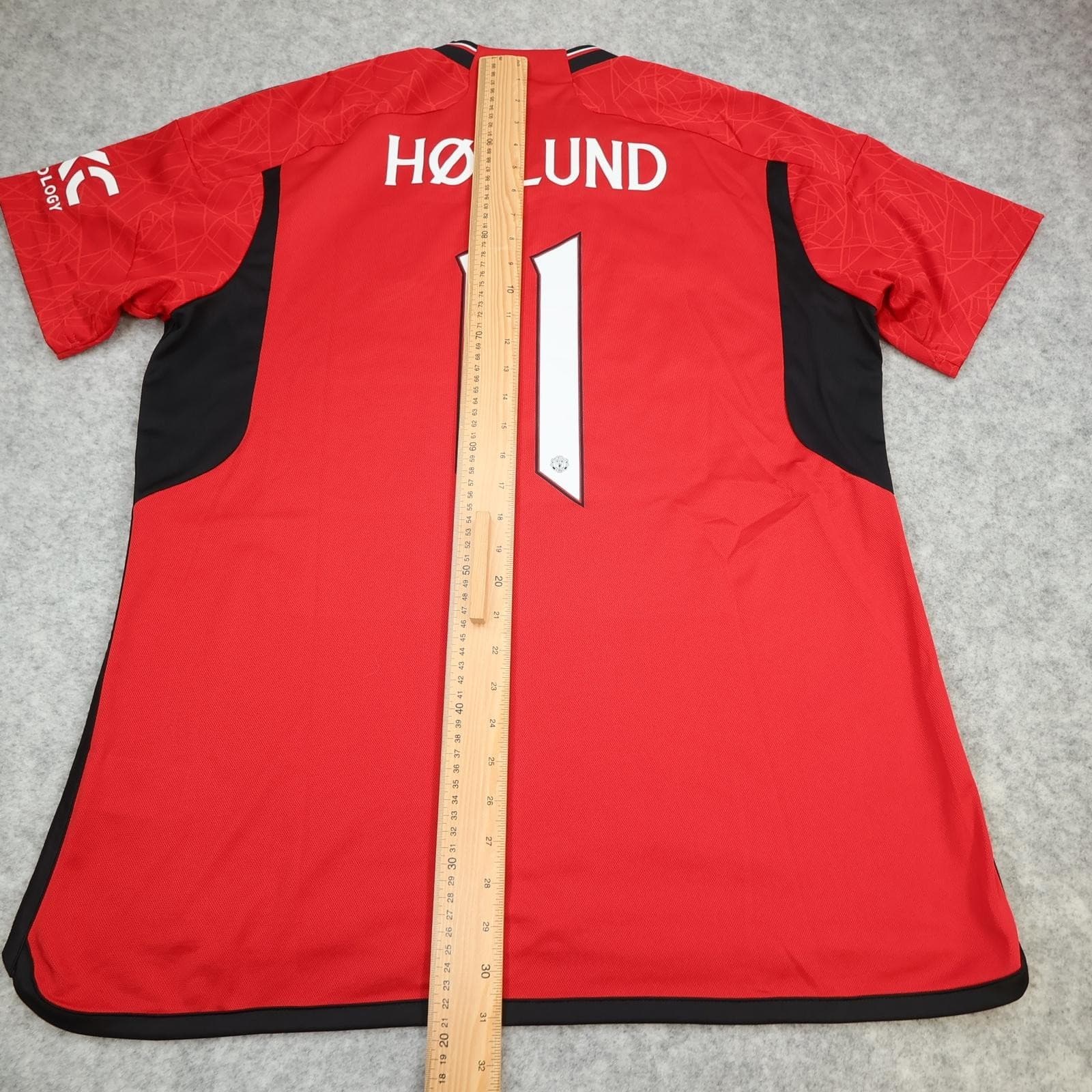 Manchester United Shirt Mens XL Red Home 2023 2024 Football Adidas Hojlund 11 photo 12