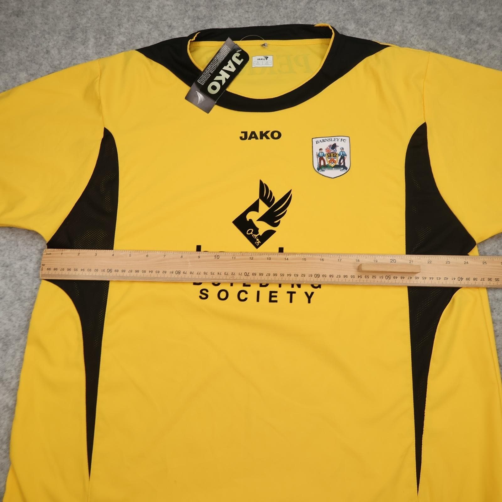 Barnsley Shirt Mens 3XL Yellow Away EFL Football JAKO 2006 2007 Soccer Jersey photo 8