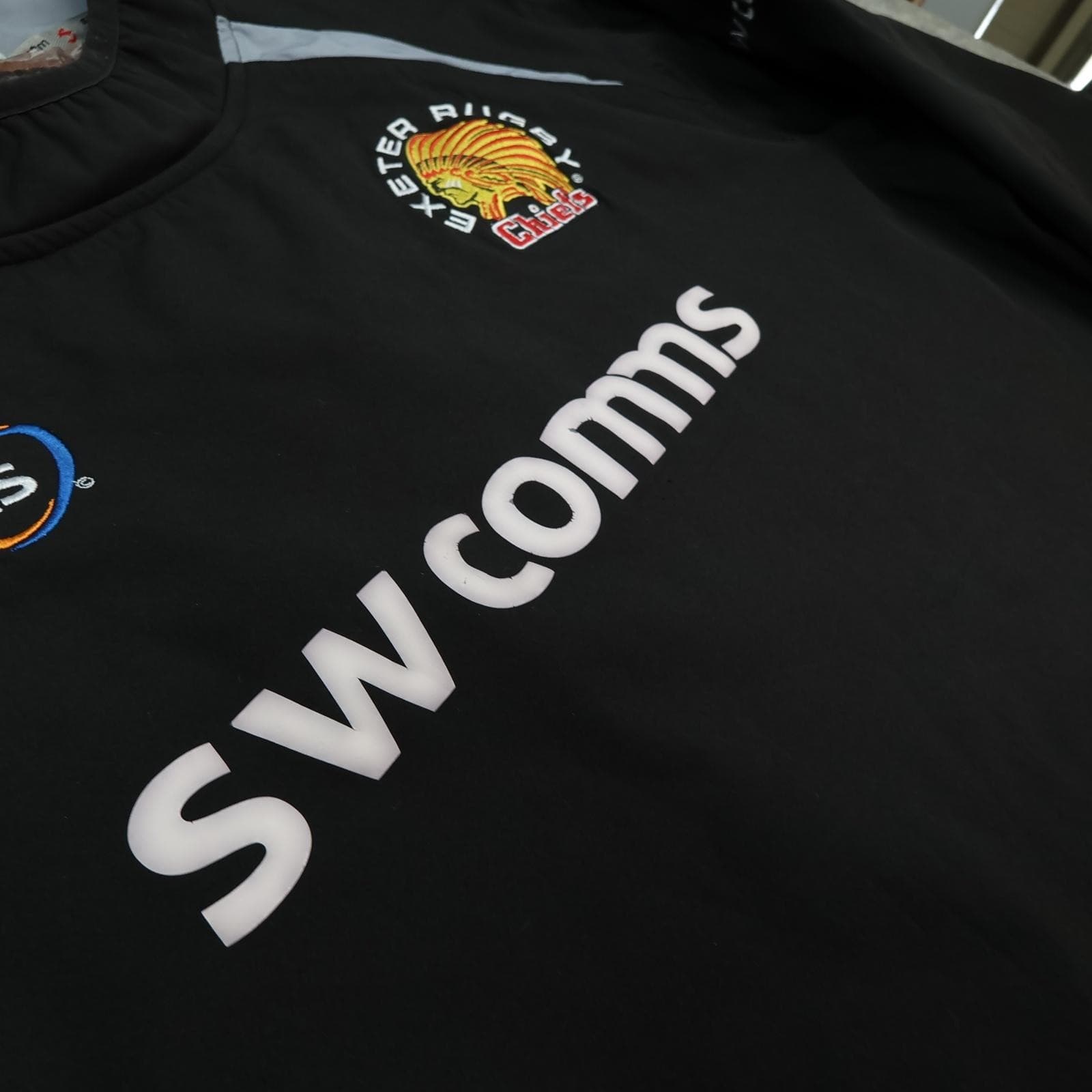 Exeter Chiefs Training Top Mens 3XL Black Rugby Samurai SW Comms Sweatshirt photo 6