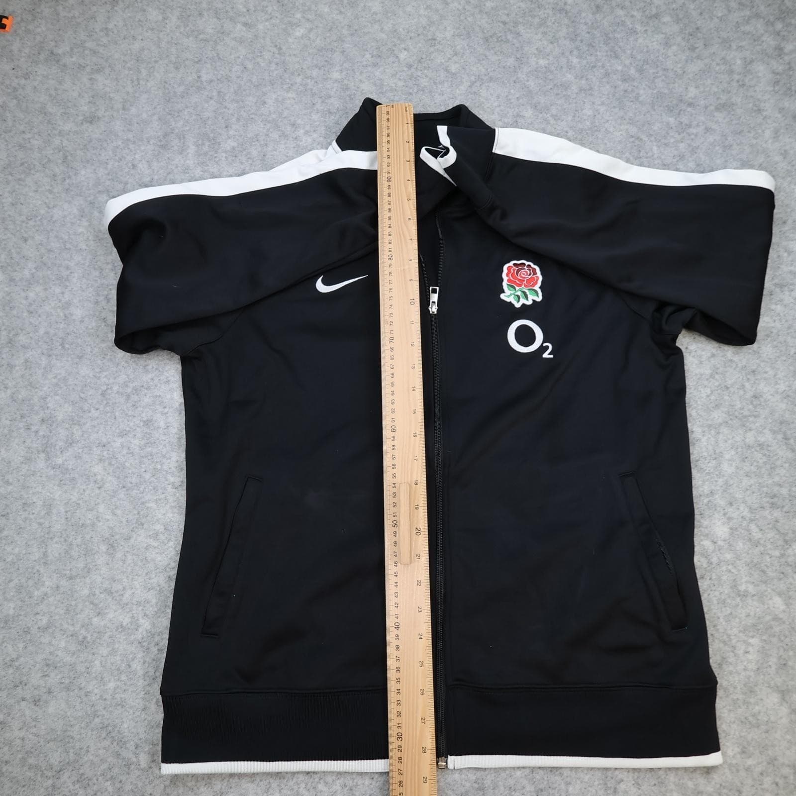 England Rugby Tracksuit Jacket Mens Large Black Rugby Union Nike O2 Top photo 9