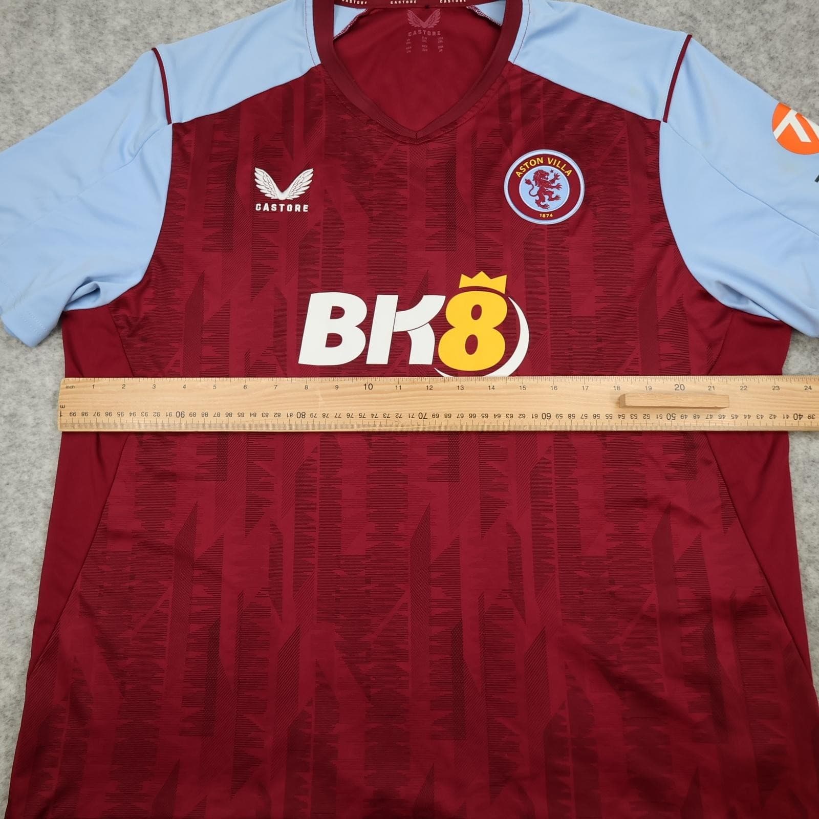 Aston Villa Shirt Mens 2XL Red Home 2023 2024 EPL Football Castore BK8 Jersey photo 9