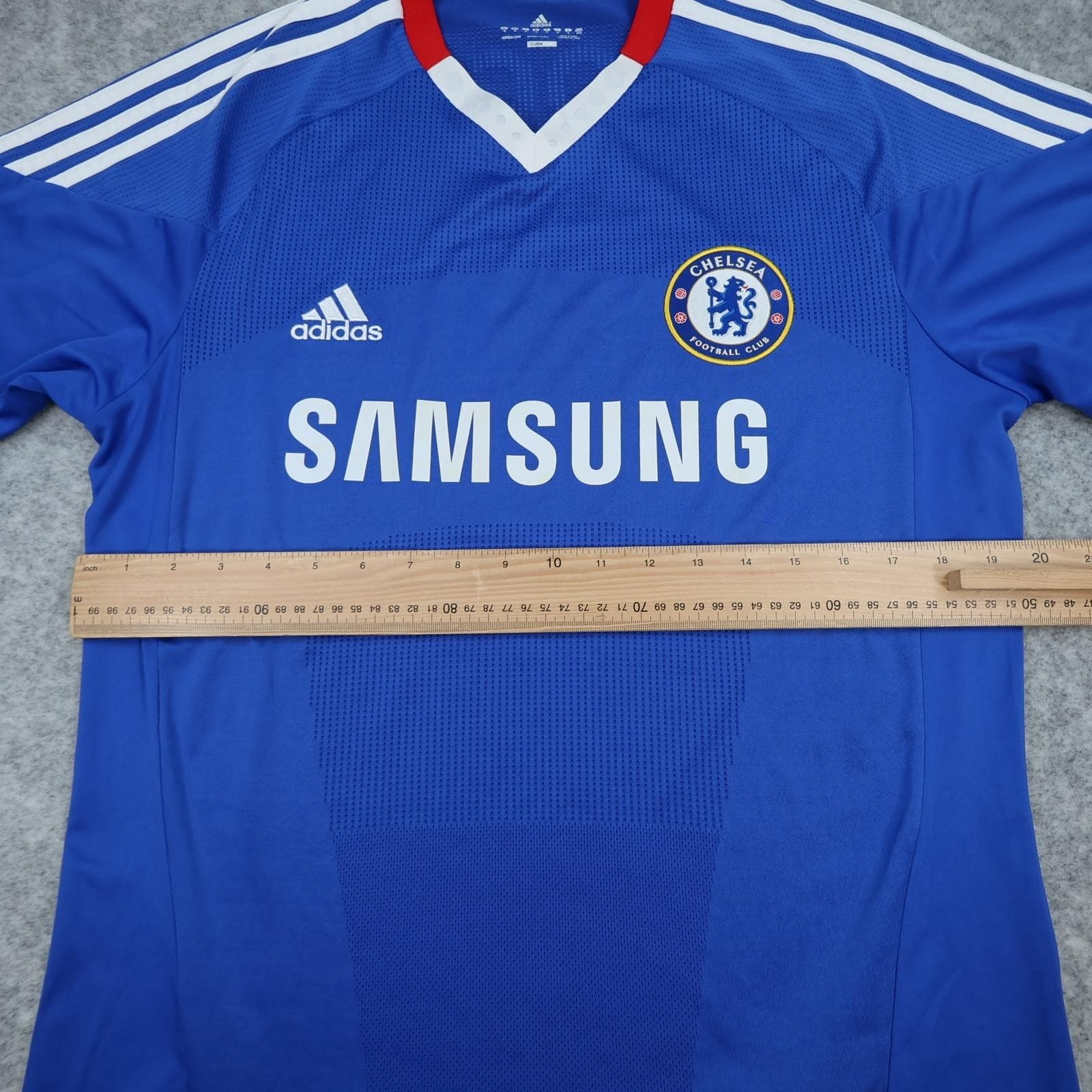 Chelsea Shirt Mens Large Blue Home 2010 2011 Football Adidas Samsung Drogba 11 photo 11